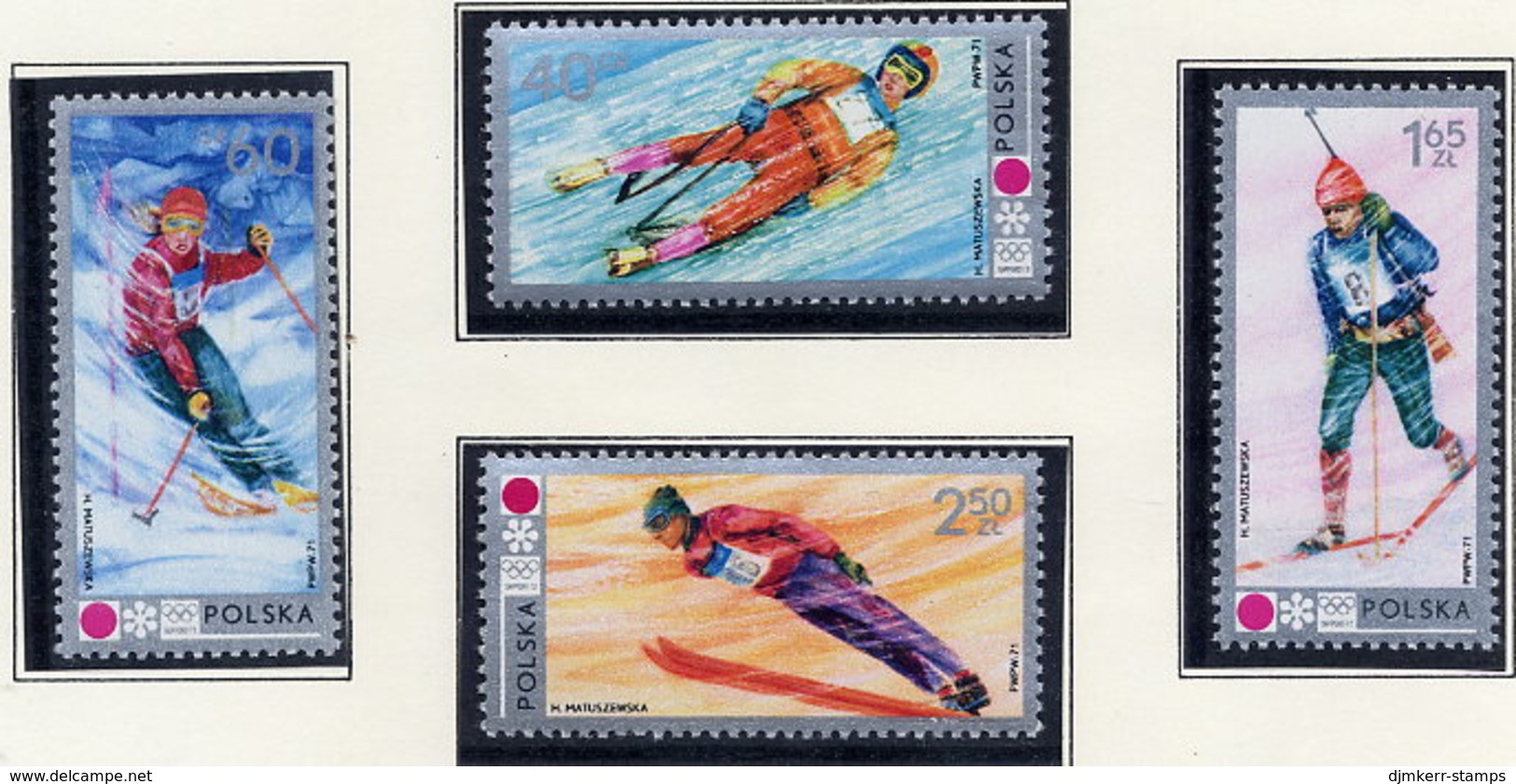 POLAND 1972 Winter Olympics MNH / **.  Michel 2143-49 - Nuovi