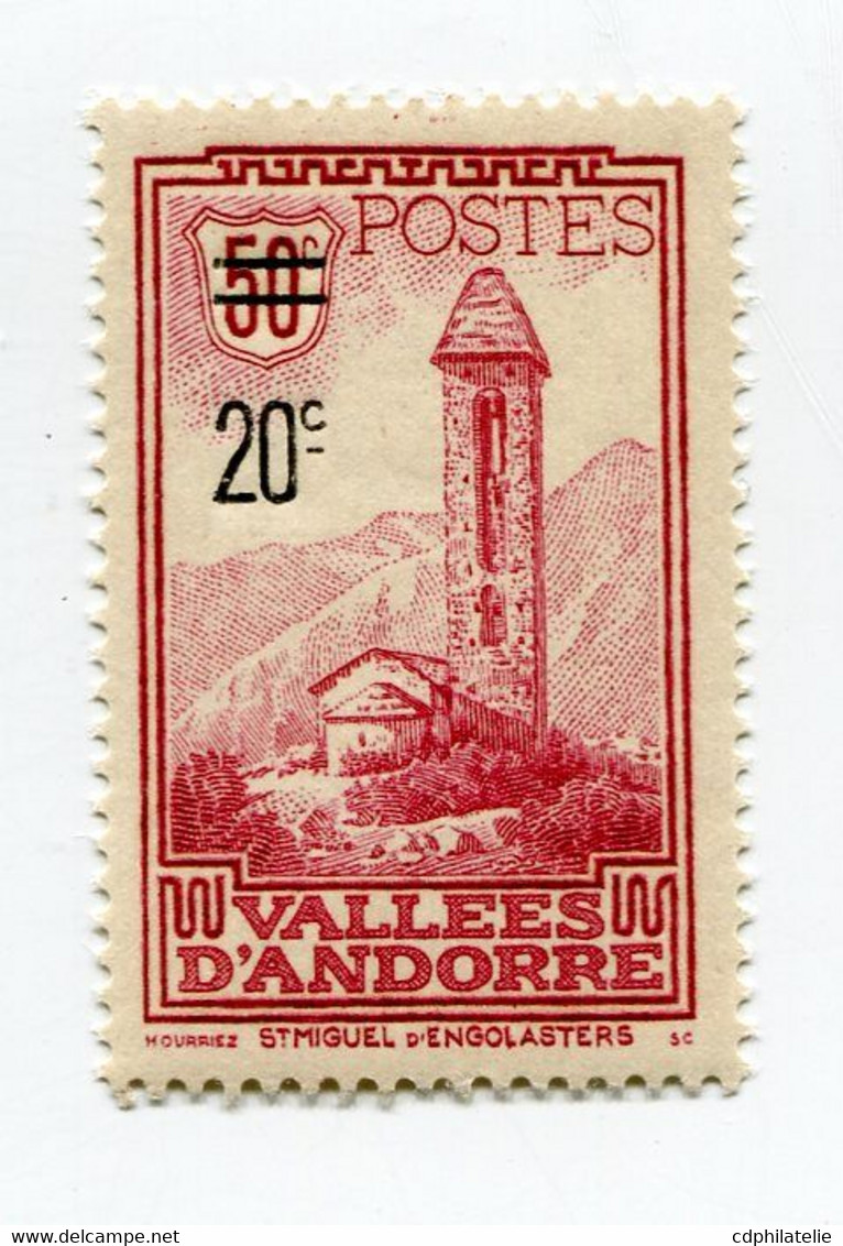 ANDORRE FRANCAIS N°46 ** CHAPELLE DE SAINT-MIGUEL D'ENGOLASTERS - Neufs