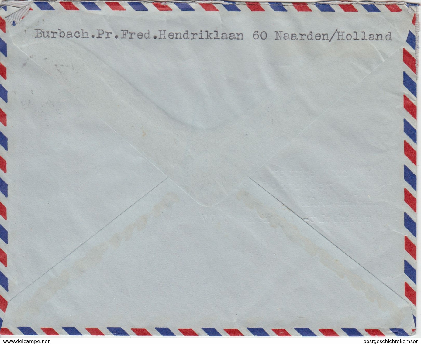 Niederlande - 80 C. Juliana Luftpostbrief N. USA Naarden - Washington 1965 - Andere & Zonder Classificatie
