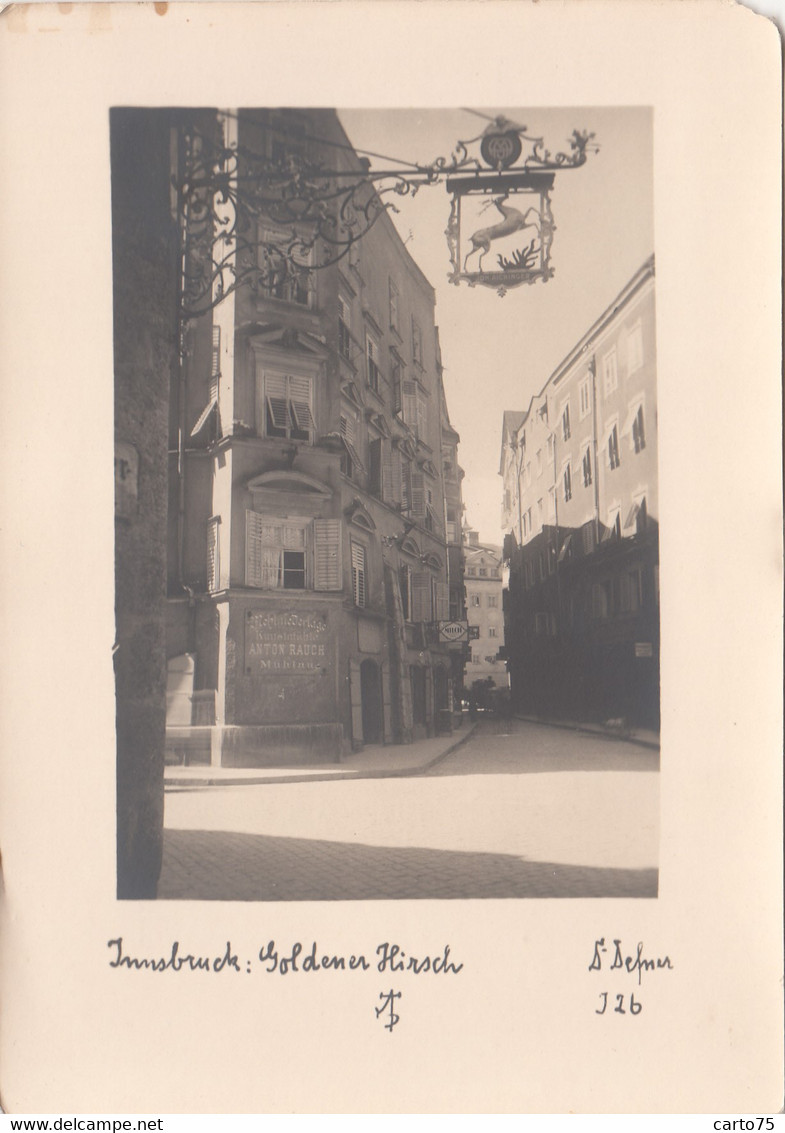 Autriche - Innsbruck - Goldener Hirsch - Enseigne Fer Forgé Cerf - Foto Verlag Dr. Defner Igls Bei Innsbruck - Innsbruck