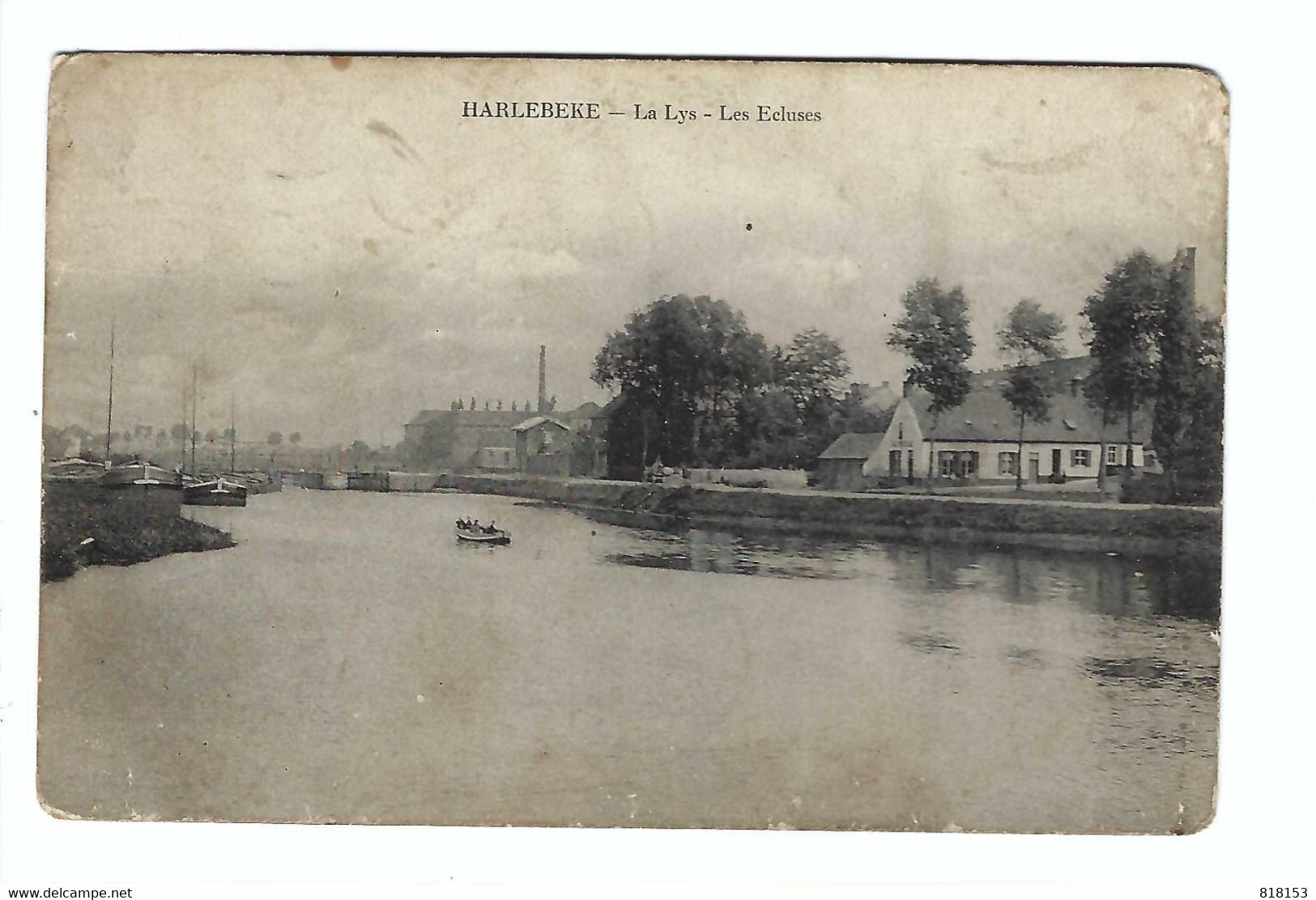 Harelbeke  HARLEBEKE  -  La Lys - Les Ecluses 1914 - Harelbeke