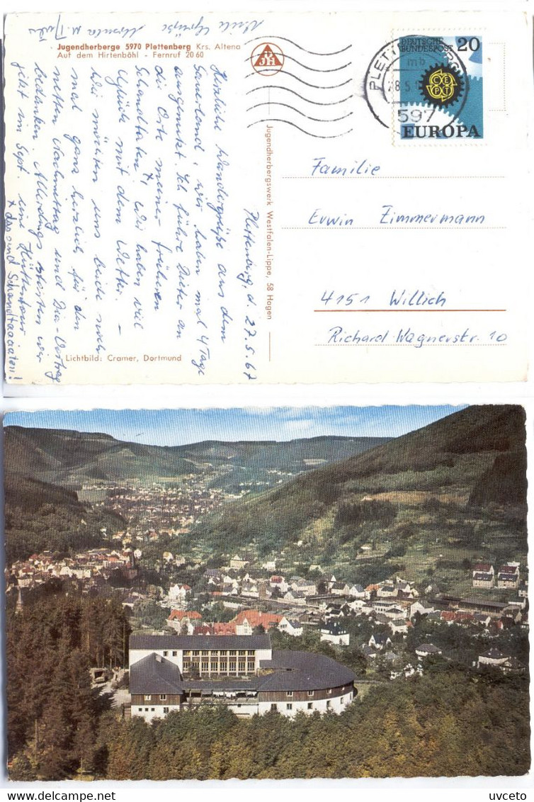 Germany, Plettenberg Jugendherberge, To Willich, 1967, A249d - Plettenberg