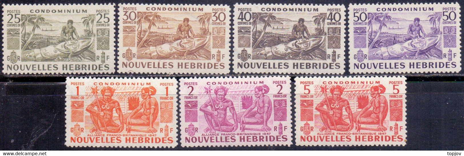 NOUVELLE  HEBRIDES -  TOTEMS  FAMILY - **MNH - 1953 - Ungebraucht