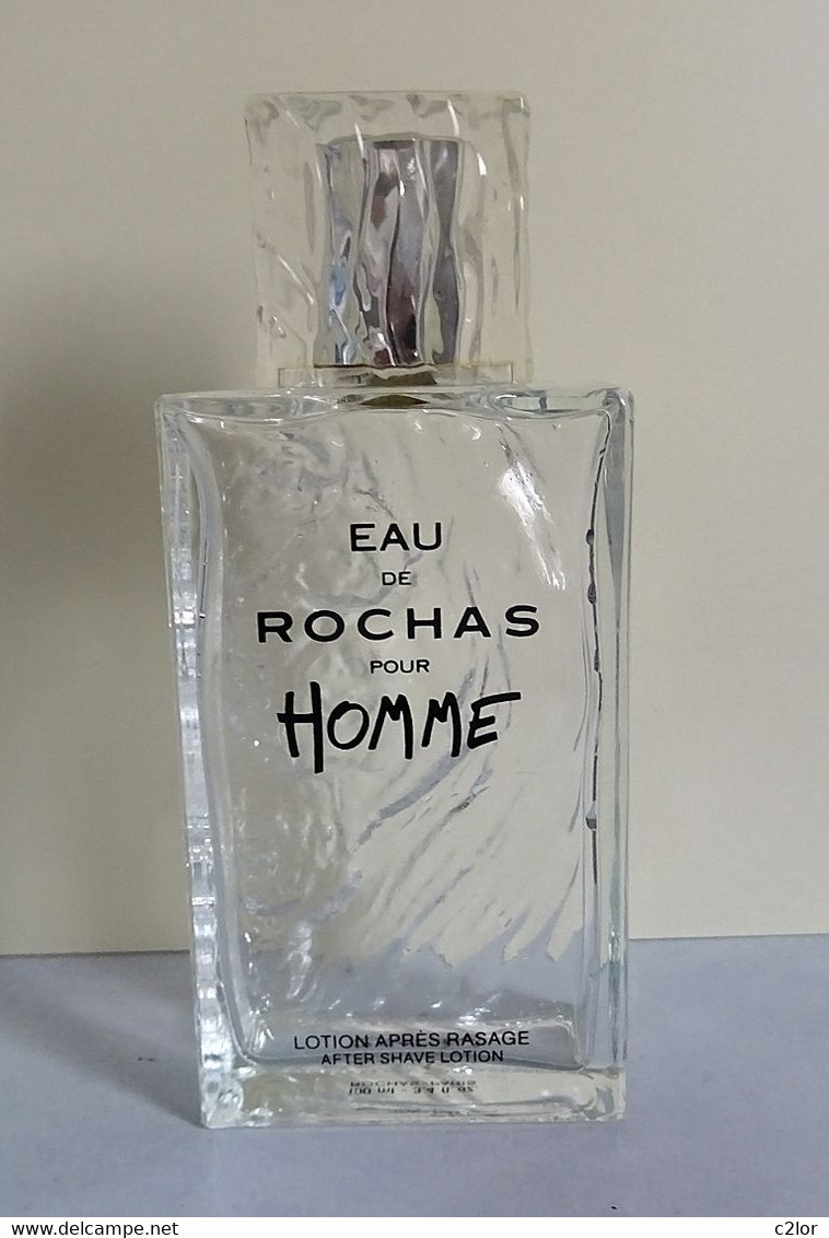 Flacon Non Spray "Eau De Rochas Pour Homme" De ROCHAS Lotion Après Rasage VIDE/EMPTY Pour Collection Ou Décoration - Flacons (vides)