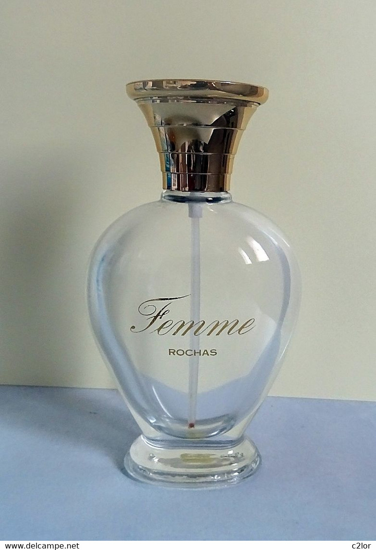 Flacon Vaporisateur "FEMME" De ROCHAS Eau De Toilette 100 Ml VIDE/EMPTY Pour Collection Ou Décoration - Bottles (empty)