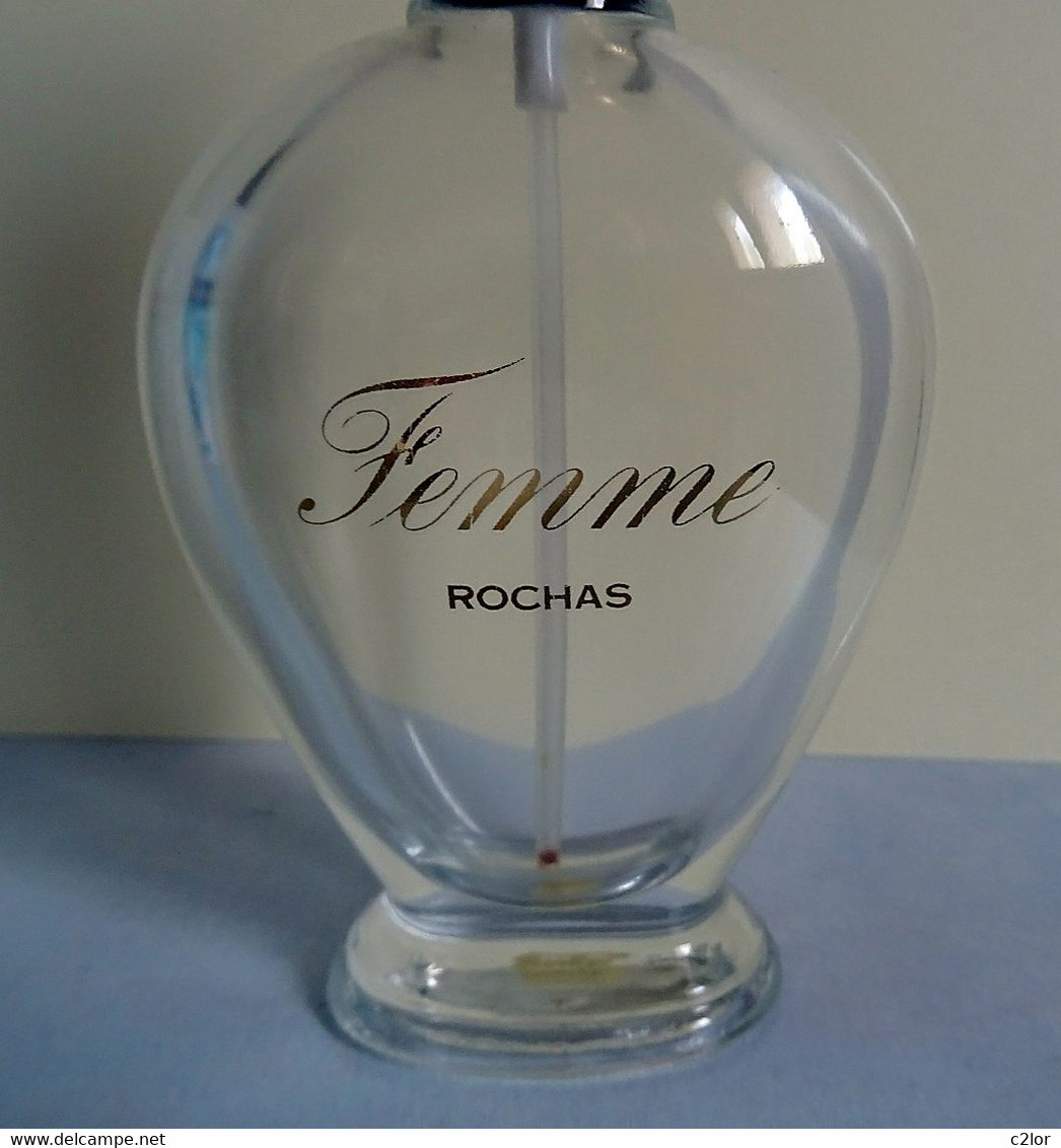 Flacon Vaporisateur "FEMME" De ROCHAS Eau De Toilette 100 Ml VIDE/EMPTY Pour Collection Ou Décoration - Flacons (vides)