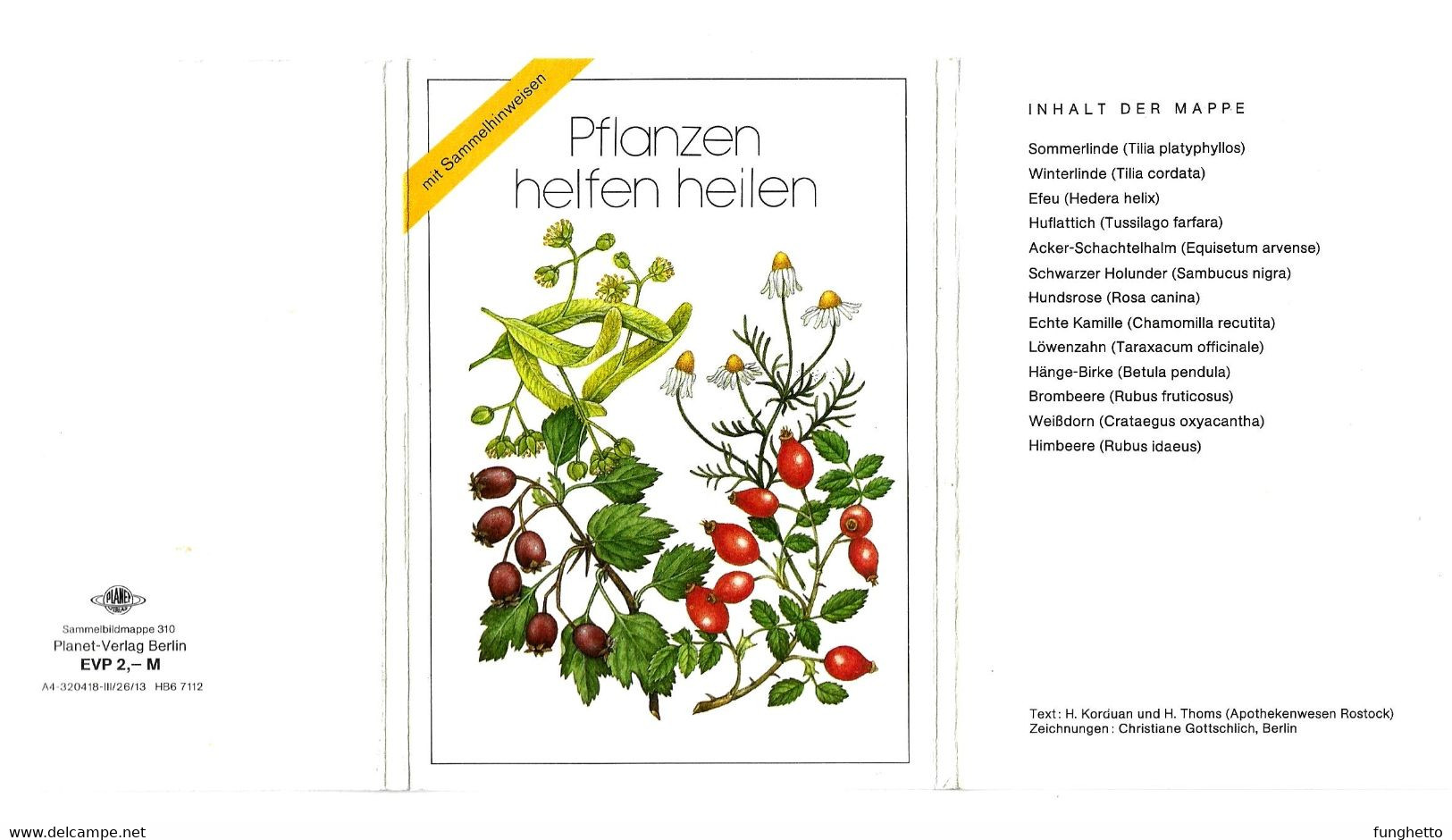 Cofanetto Con 12 Cartoline Tedesche PIANTE MEDICINALI "Pflanzen Helfen Heilen" = "Le Piante Aiutano A Guarire". - Medicinal Plants
