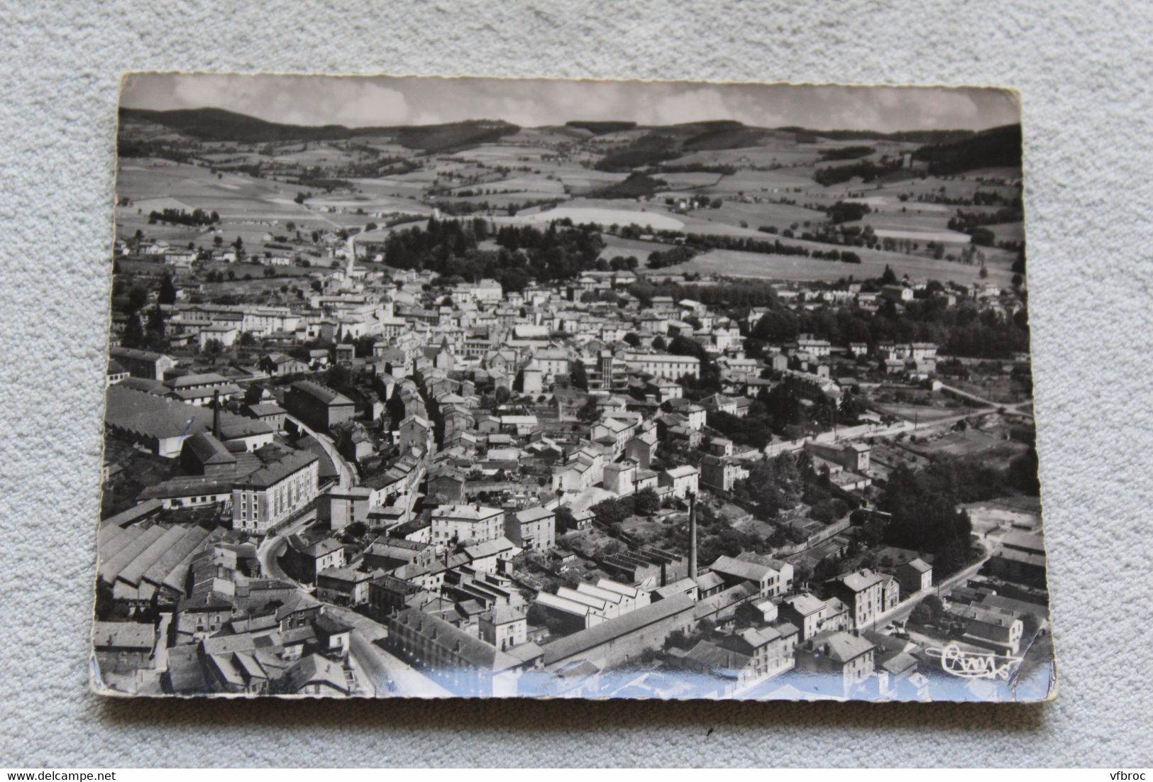 Cpm, Amplepuis, Vue Générale Aérienne D'Amplepuis Et Ses Usines, Rhône 69 - Amplepuis