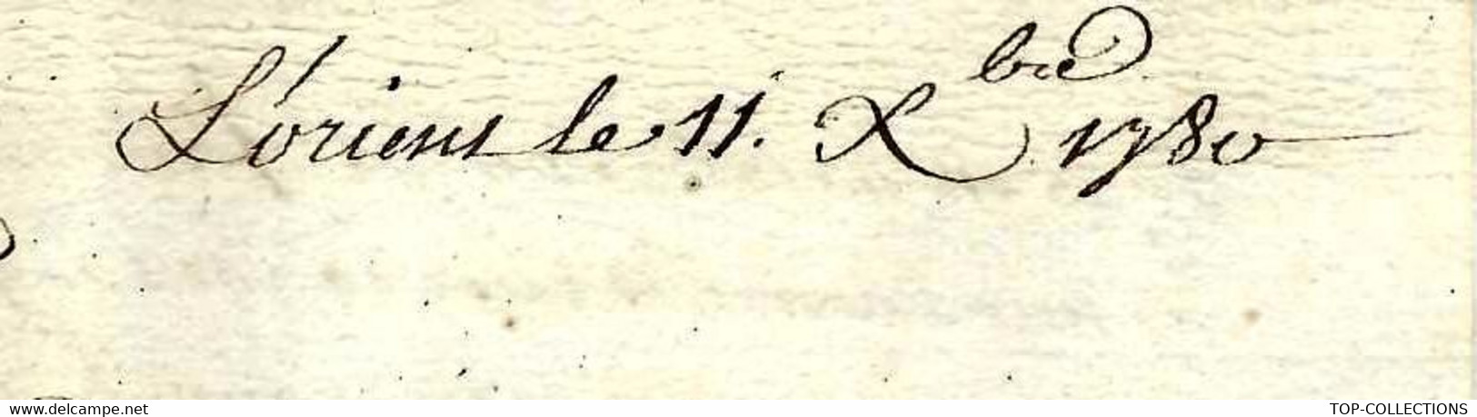 1780 Lorient L’Orient Marchandises Compagnie Des Indes  Henry Le Tellier => Bordeaux Raymond  De Castelnau De Brassac - Historische Documenten