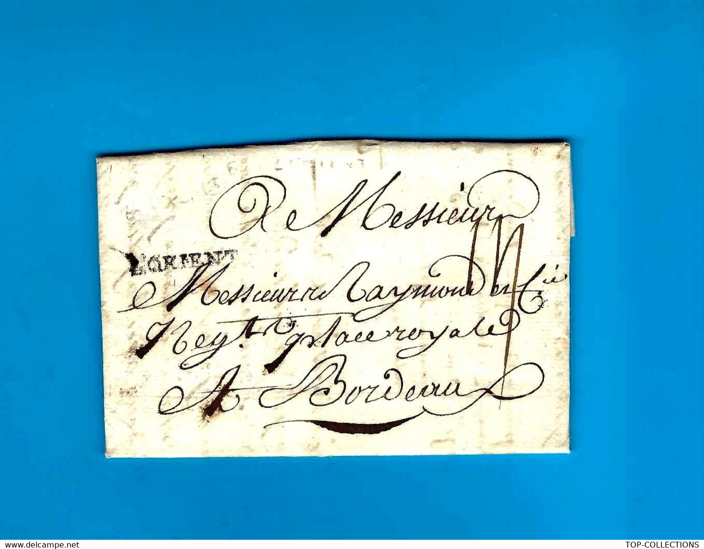 1780 Lorient L’Orient Marchandises Compagnie des Indes  Henry Le Tellier => Bordeaux Raymond  de Castelnau de Brassac
