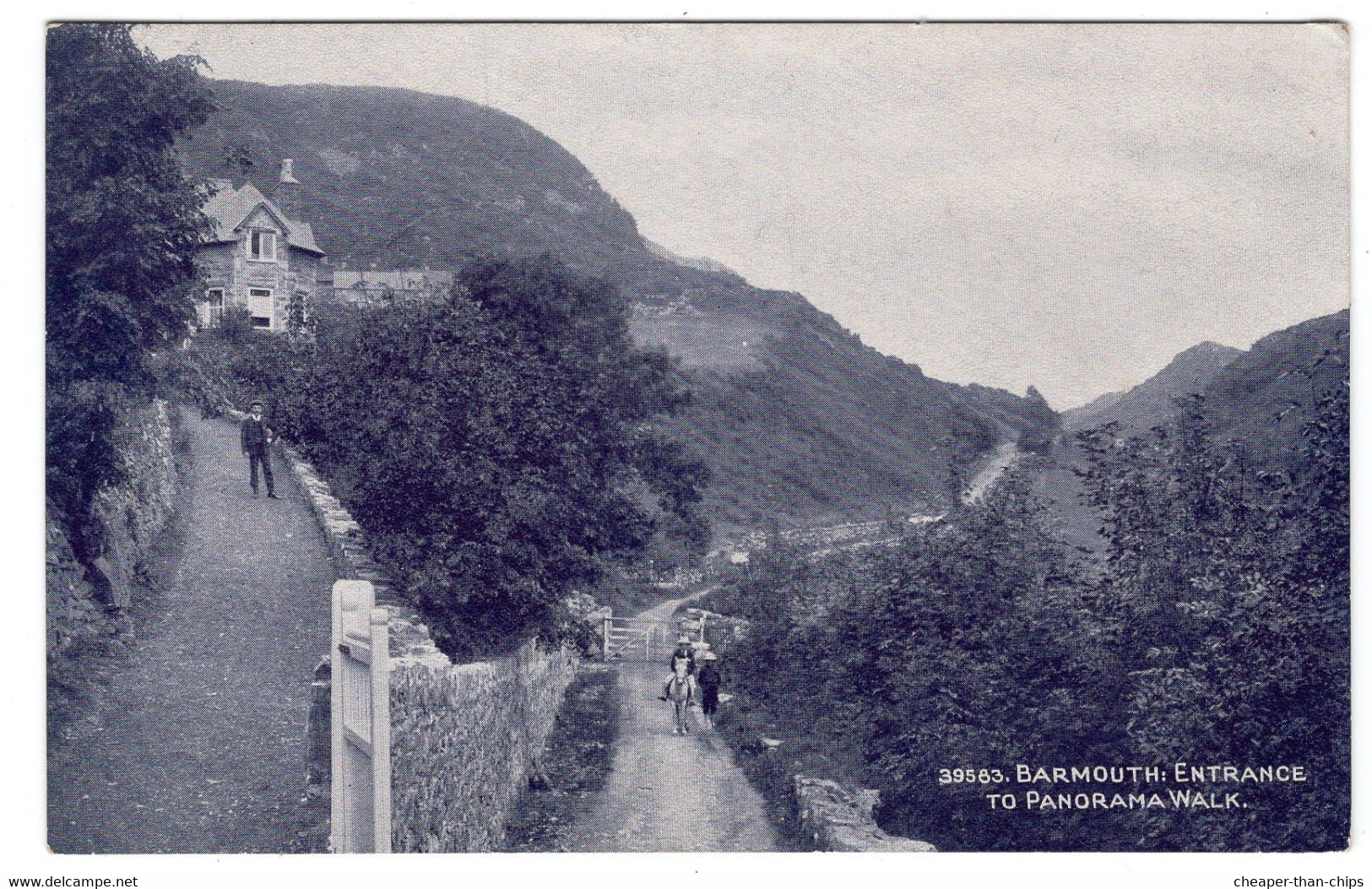 BARMOUTH - Entrance To Panorama Walk - Photochrom Wedgwood Series 39583 - Merionethshire