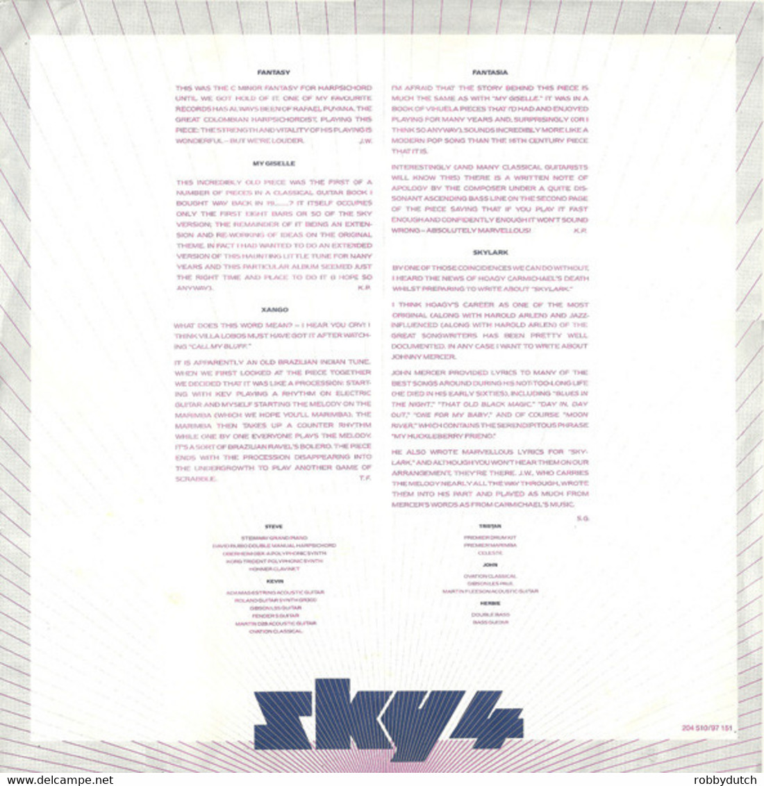 * LP *  SKY 4 - FORTHCOMING (Europe 1982) - Nueva Era (New Age)