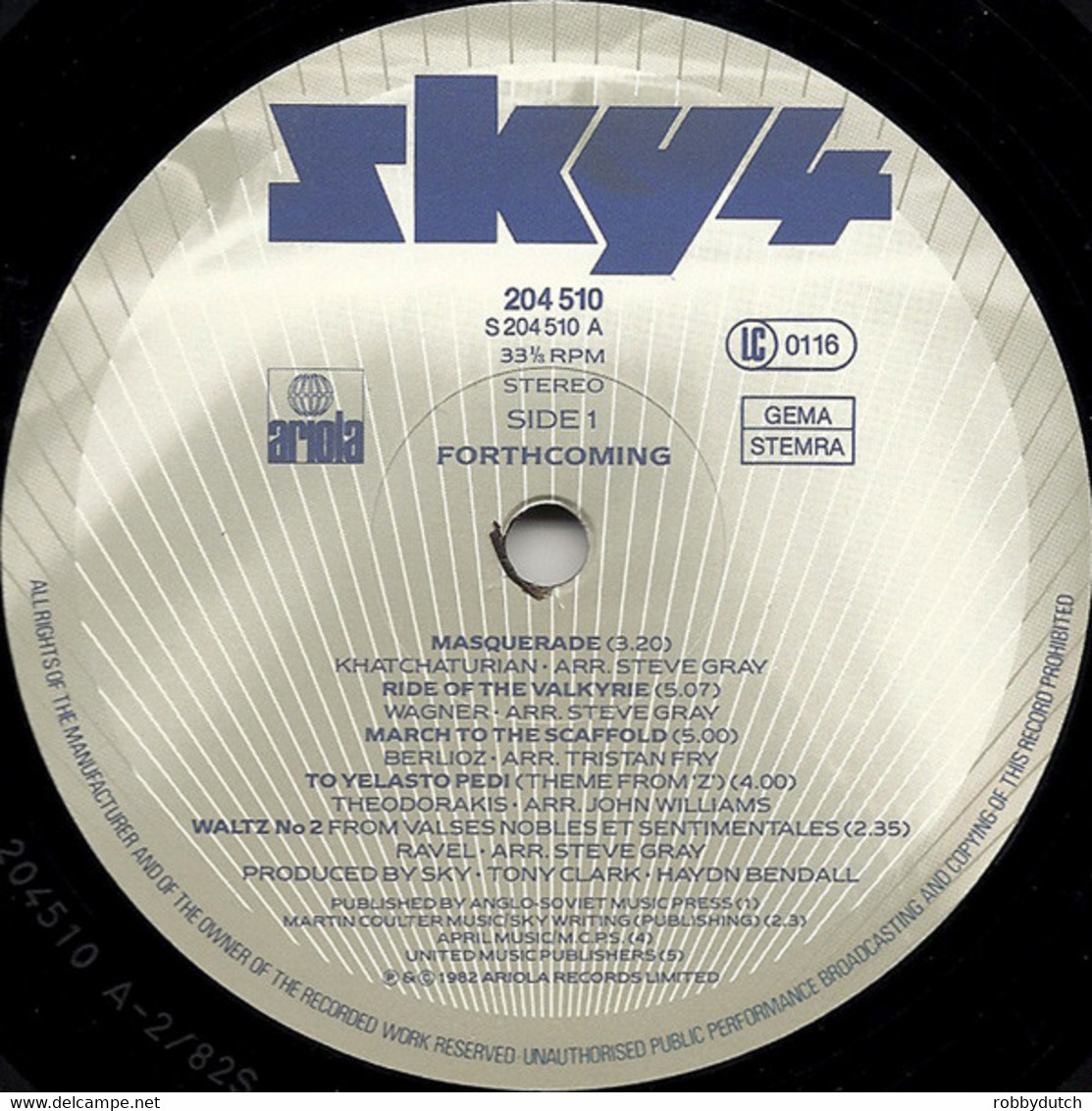 * LP *  SKY 4 - FORTHCOMING (Europe 1982) - Nueva Era (New Age)