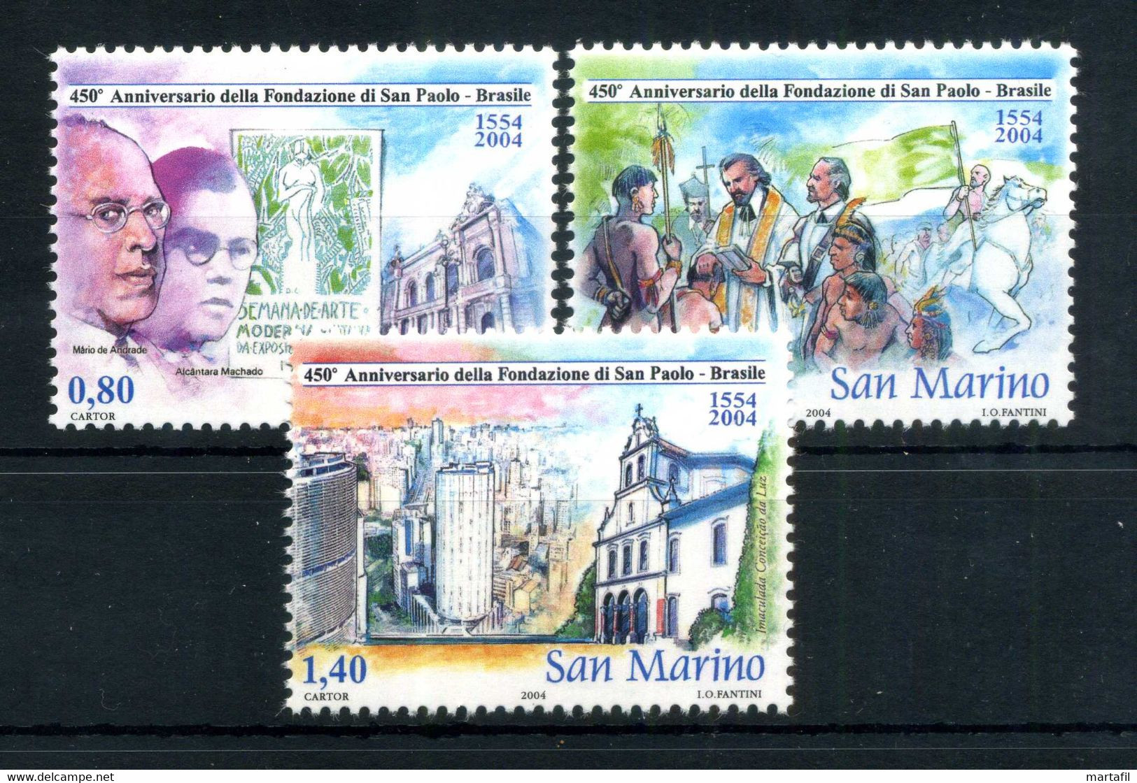 2004 SAN MARINO SET MNH ** - Nuevos