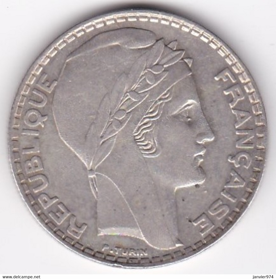 20 Francs Turin 1937, En Argent - 20 Francs