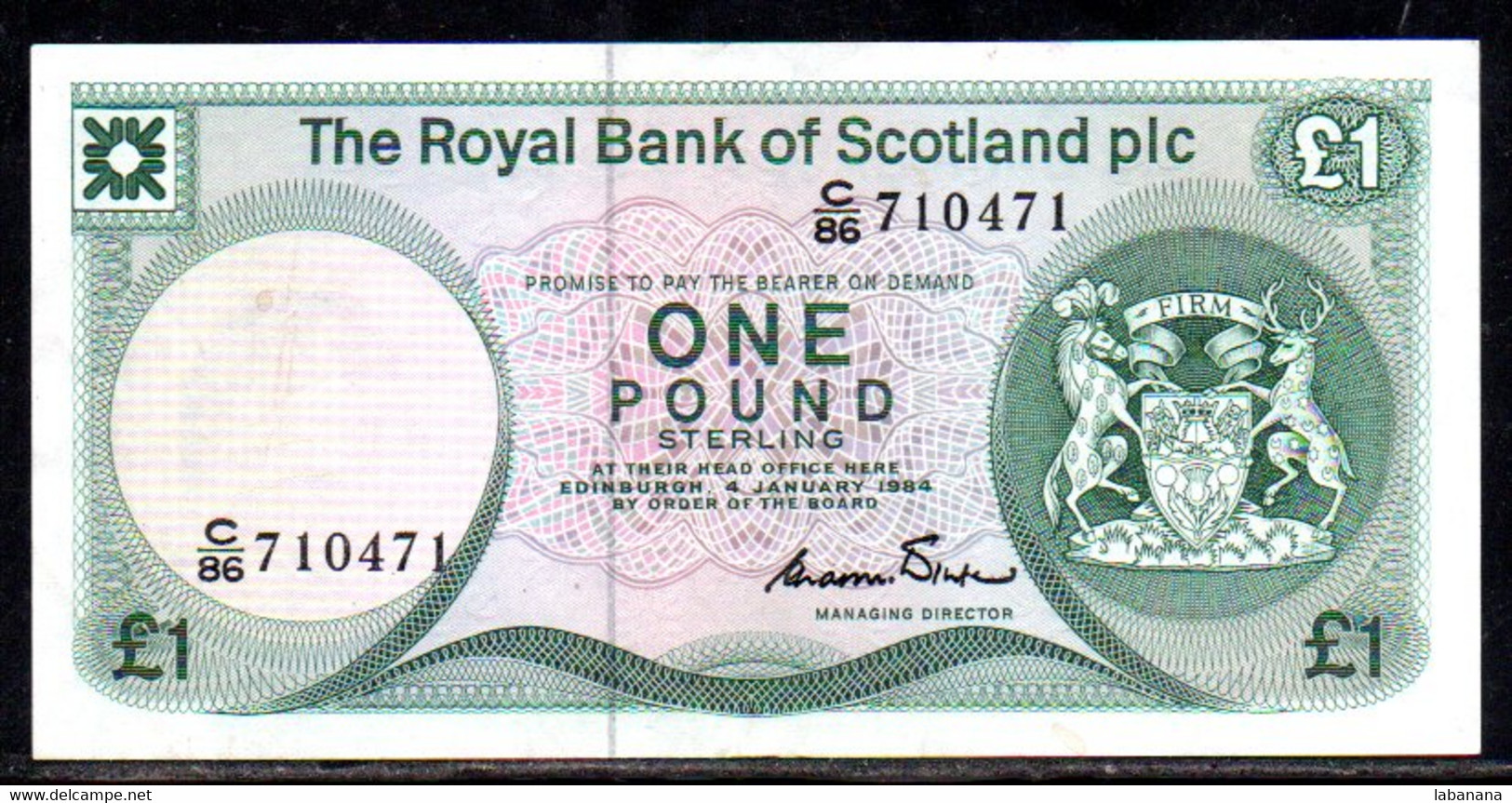 659-Ecosse 1£ 1984 C86 - 1 Pound