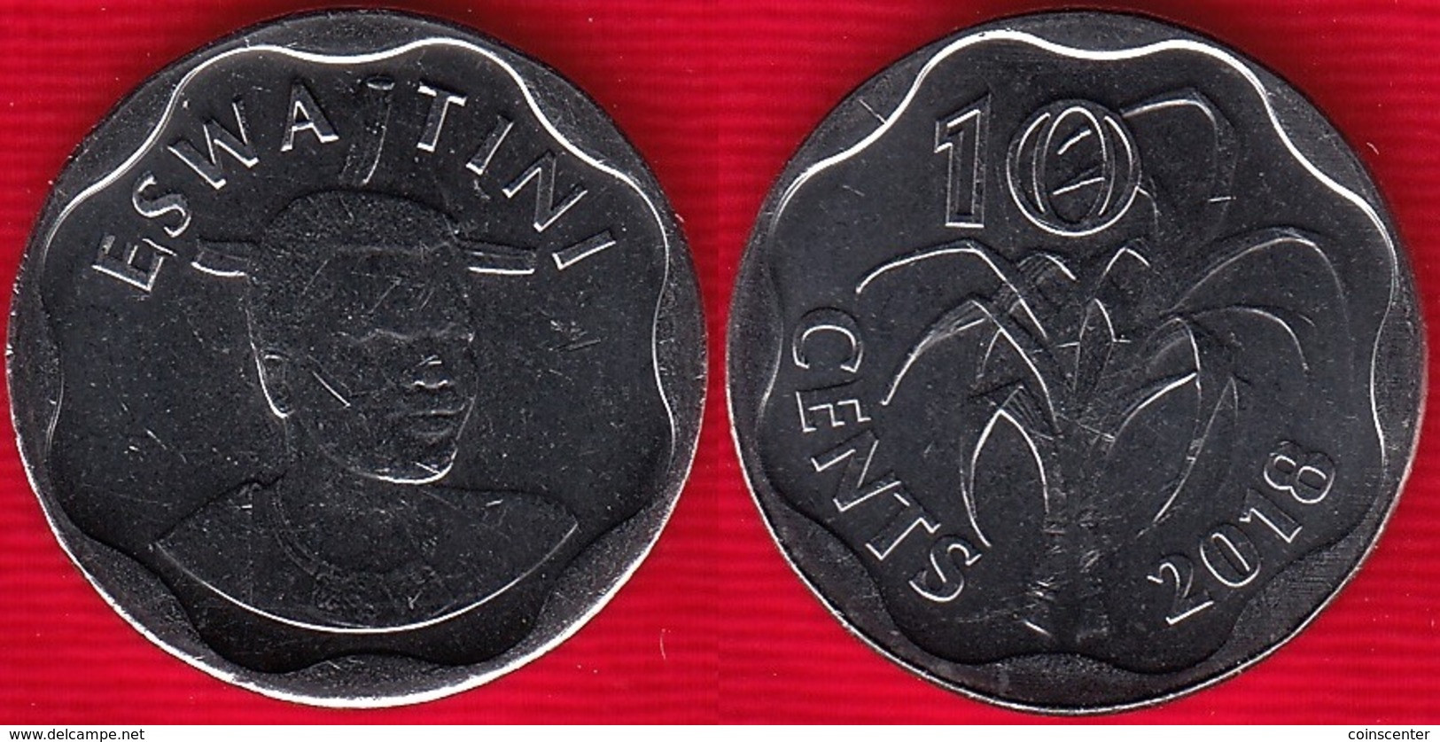 Eswatini (Swaziland) 10 Cents 2018 "Mswati III" UNC - Swaziland