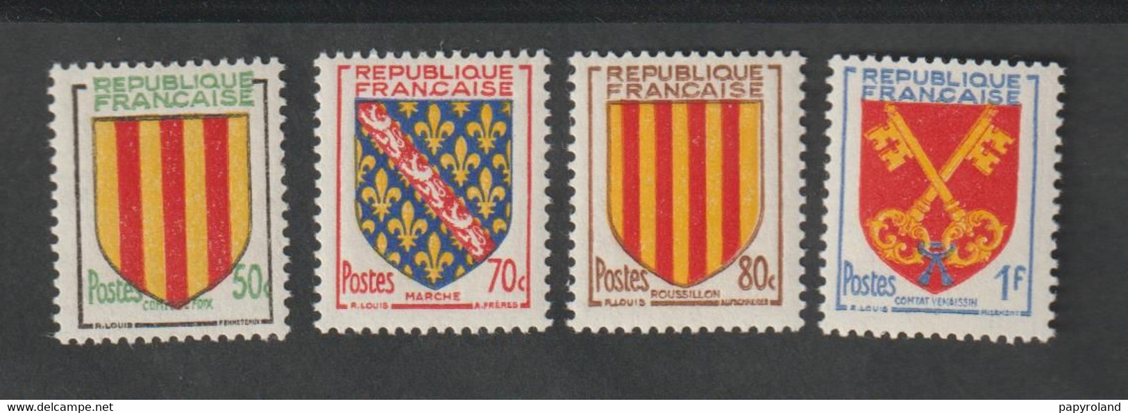 TIMBRES - 1955 -   N°1044/47  -  Armoiries De Provinces - Neufs   Sans Charnière - - Unused Stamps