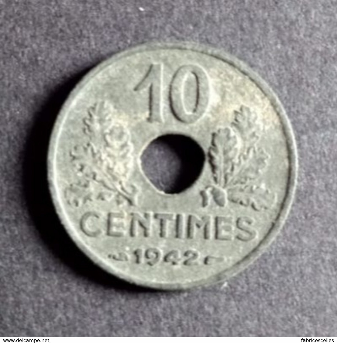 Pièce 10 Centimes État Français 1942 Grand Module - 10 Centimes