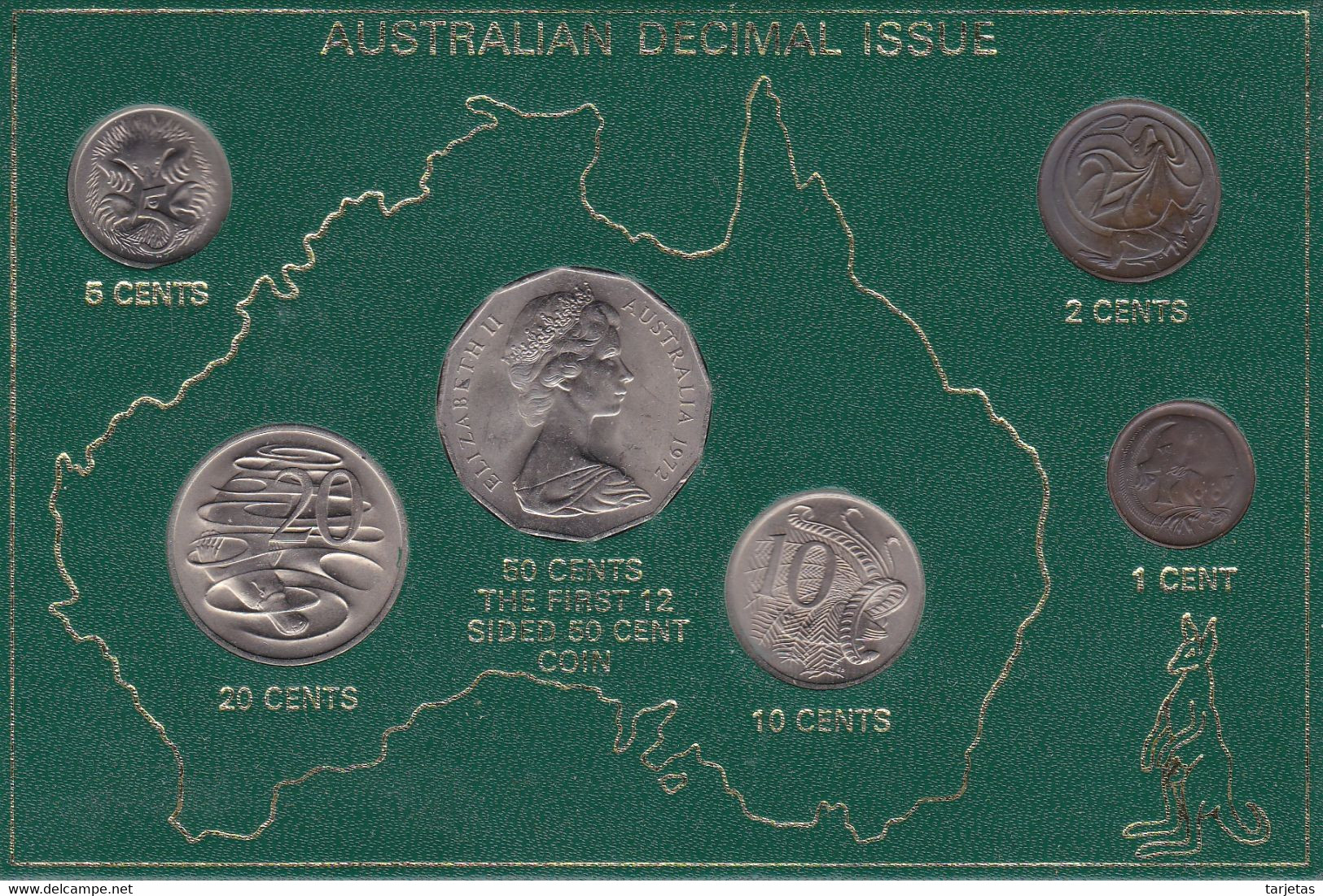 SERIE COMPLETA DE 6 MONEDAS DE AUSTRALIA DEL AÑO 1970/71 Y 72  (COIN) - Collections