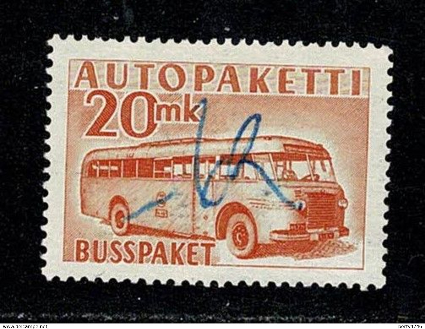 Finland 1952/57 Collis Par Autobus  Yv. / Mi. / Facit 8,  Obl/gebr/used - Postbuspakete