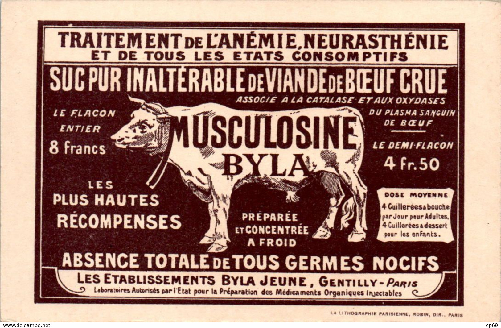 Cpa Avec Publicité Au Dos Collection De La Musculosine Byla Costume Suisse Swiss Svizzero TB.Etat - Au