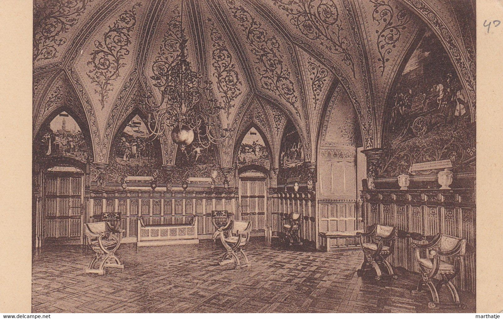 16 Kasteel Van Gaesbeek Bij Brussel - Zaal Gezegd Ridderzaal - Salle Dite Des Chevaliers - Lennik