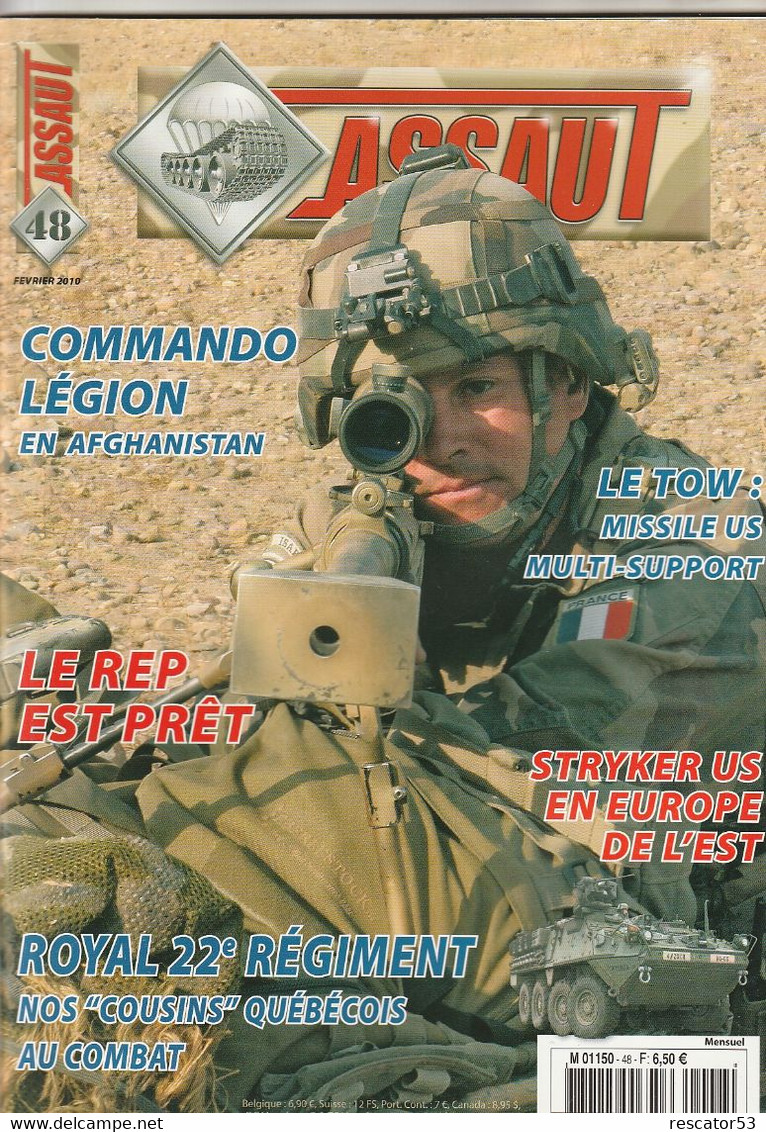 Revue Assaut  N°48 Commando Légion En Afghanistan - Français
