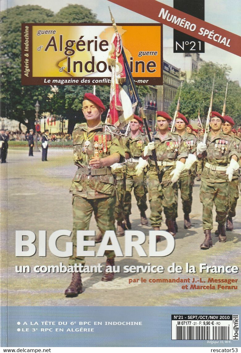 Revue Guerre D'Algérie Et D'Indochine N°21 Bigeard - Francés