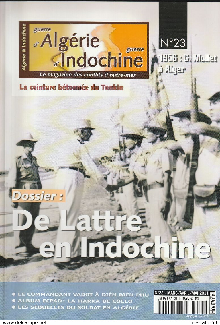 Revue Guerre D'Algérie Et D'Indochine N°23 De Lattre En Indochine - Francese