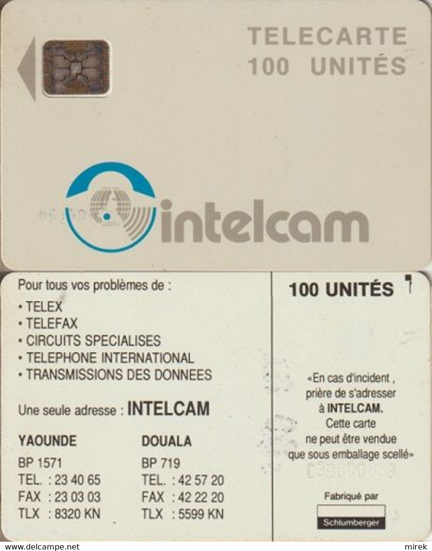449/ Cameroon; P9. White - Logo, 100 Ut., SC5 Afnor, CN C3B000639 - Kameroen