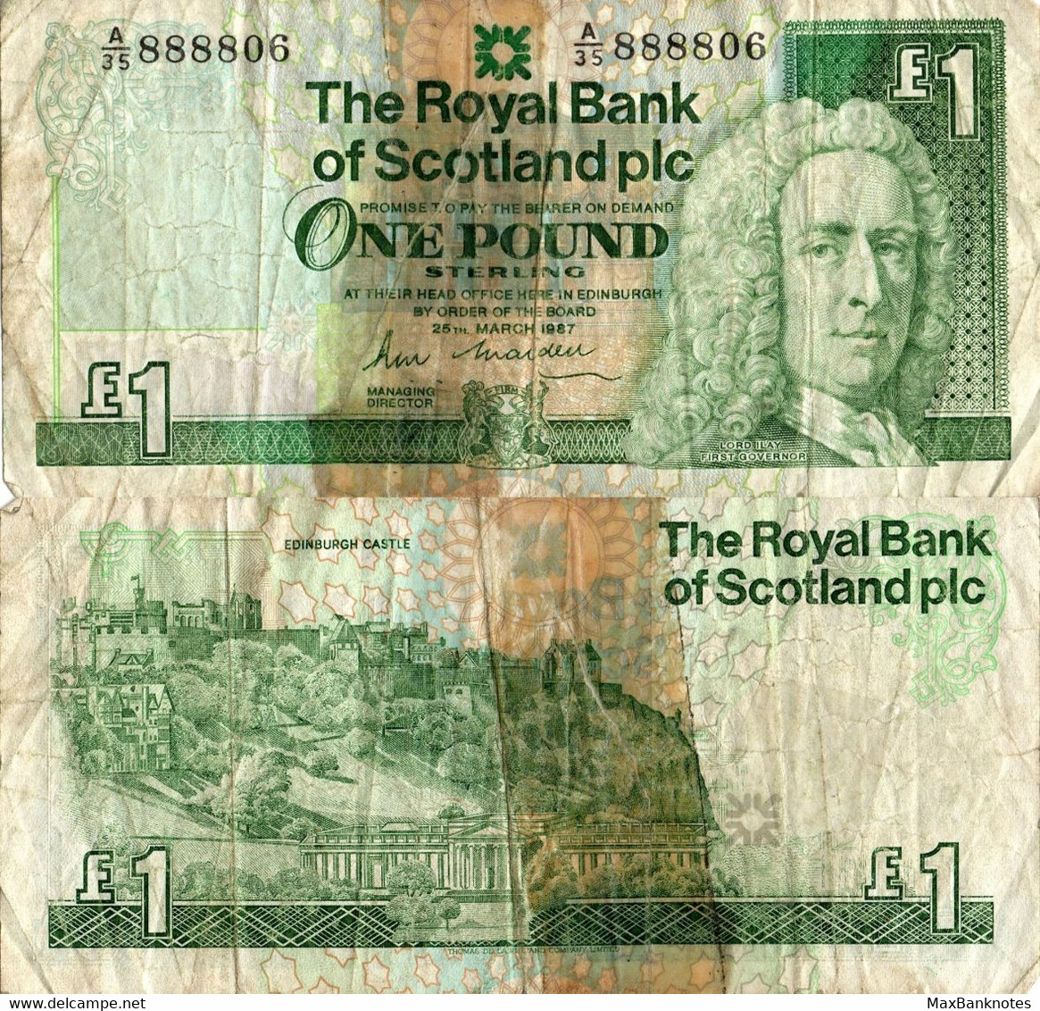 Scotland / 1 Pound / 1967 / P-351(a) / FI - 1 Pound