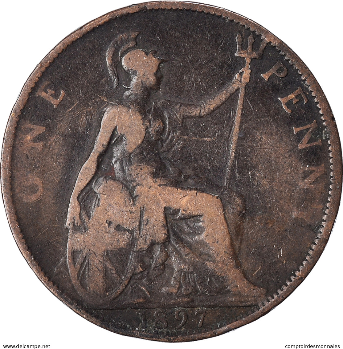 Monnaie, Grande-Bretagne, Penny, 1897 - D. 1 Penny
