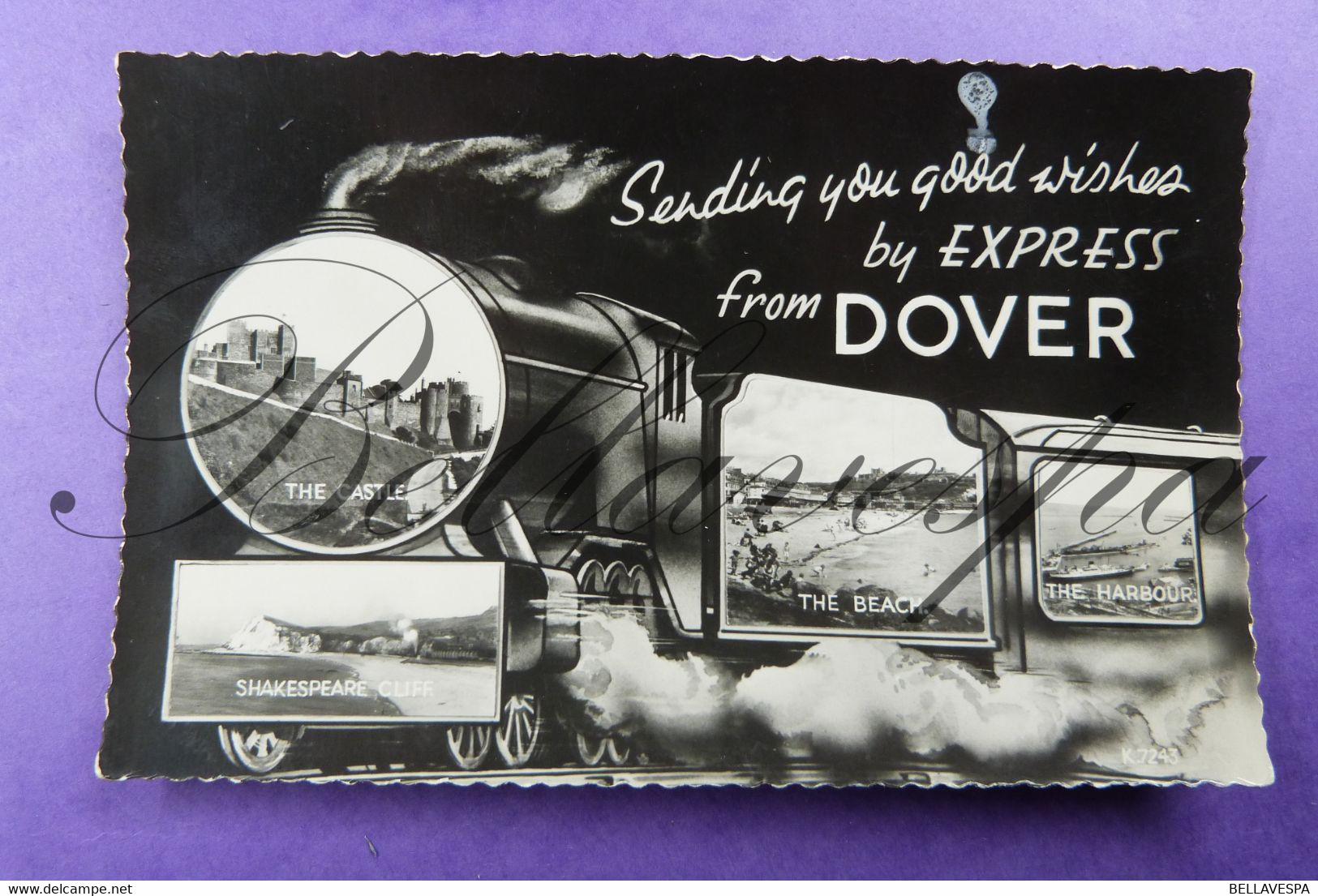 Sending You Good Wishes By Express From Dover? Montage. Valentines  RPPC - Dover