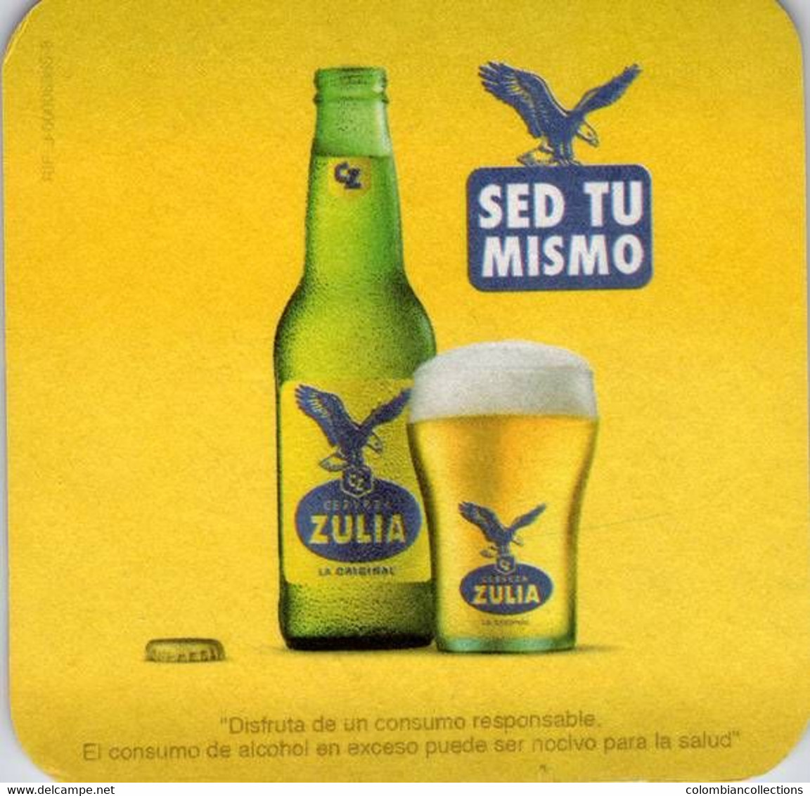 Lote V65, Venezuela, Posavaso, Coaster, Cerveza Zulia, Sed Tu Mismo - Portavasos