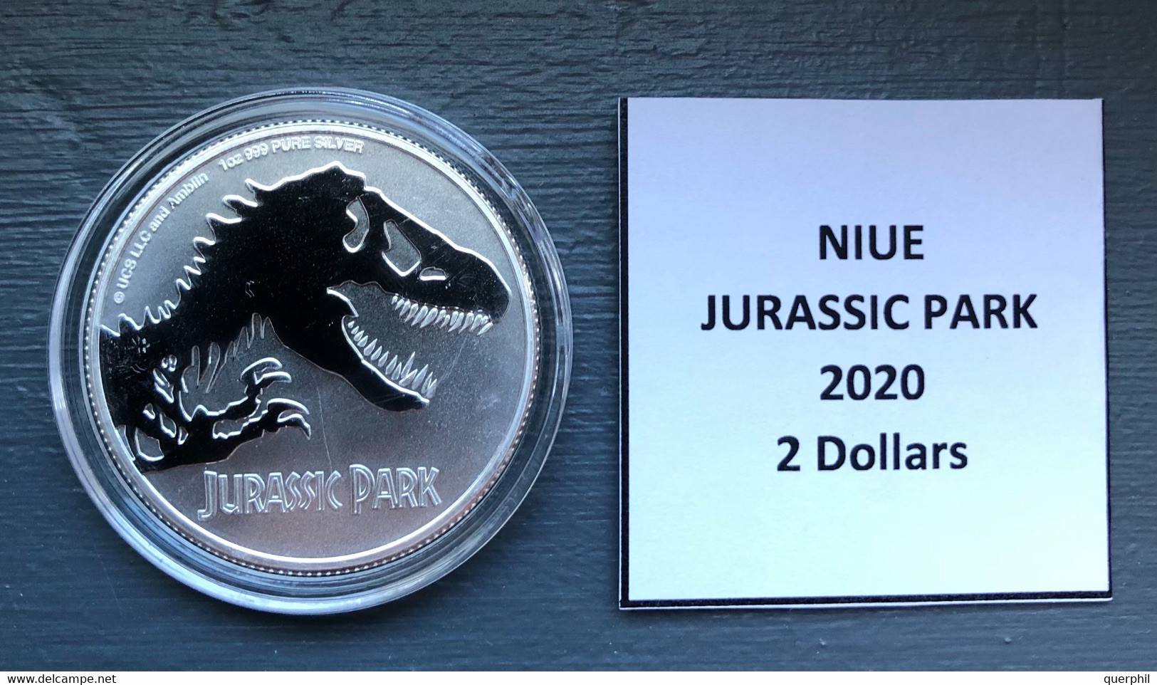 1 Once / Oz Argent 999%. JURASSIC PARK.Niue 2020 - Autres – Océanie