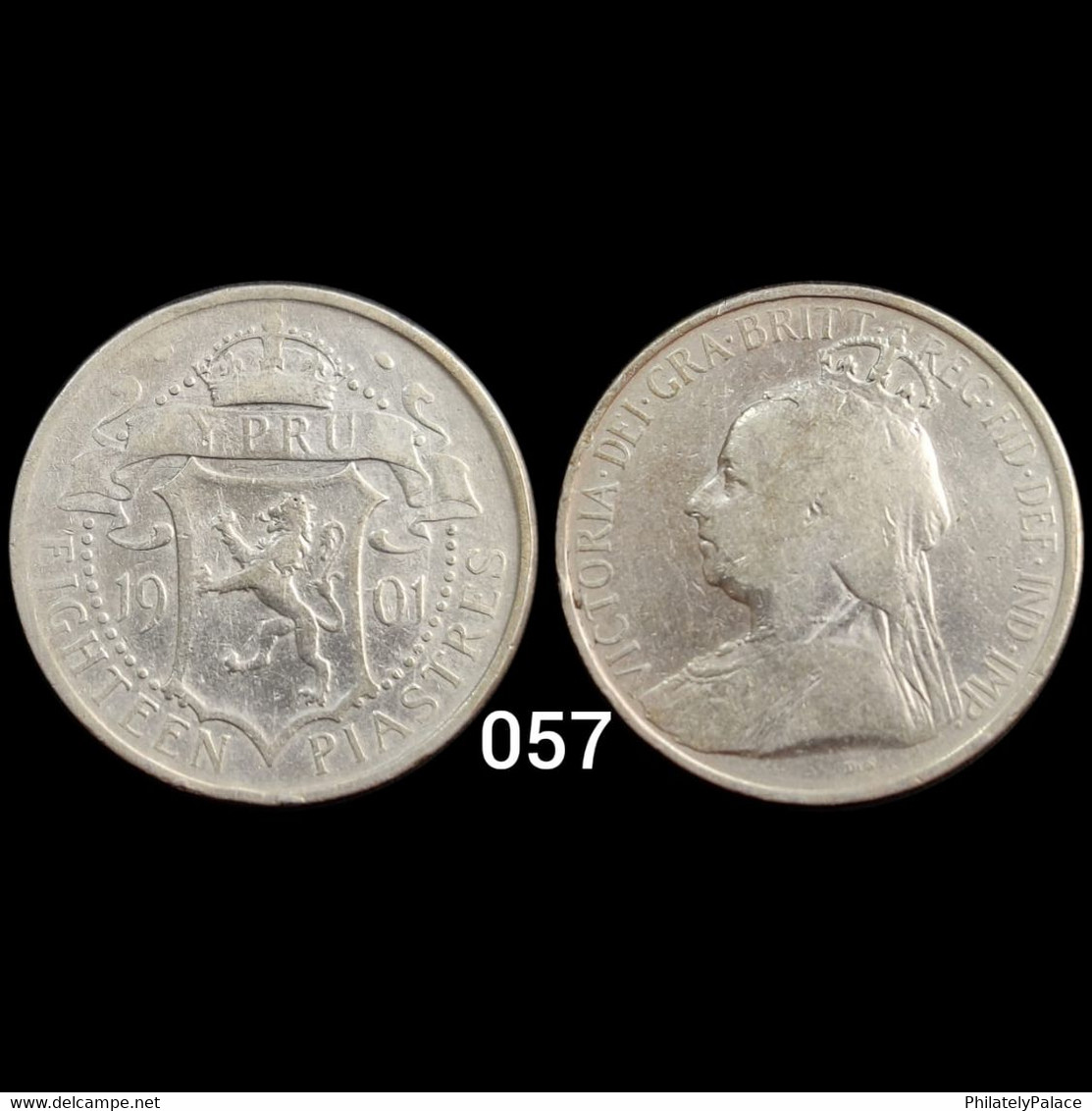 18 SILVER PIASTRES CYPRUS – 18 PIASTRAS PLATA CHIPRE. VICTORIA. 1901, GB (**) - Andere & Zonder Classificatie