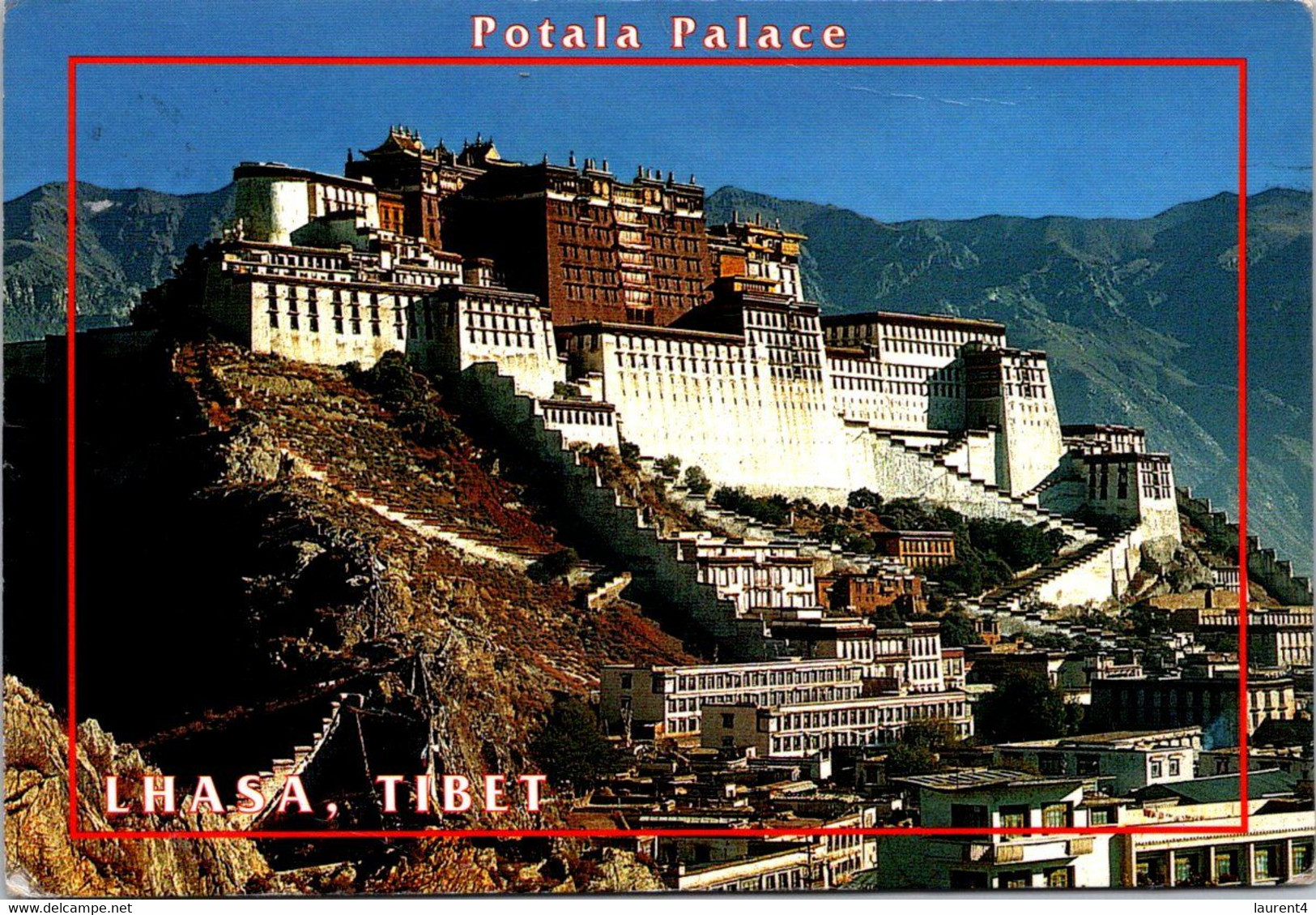 (4 H 11) Tibet (China) Posted To Australia 1999 - Potola Palace - Tíbet