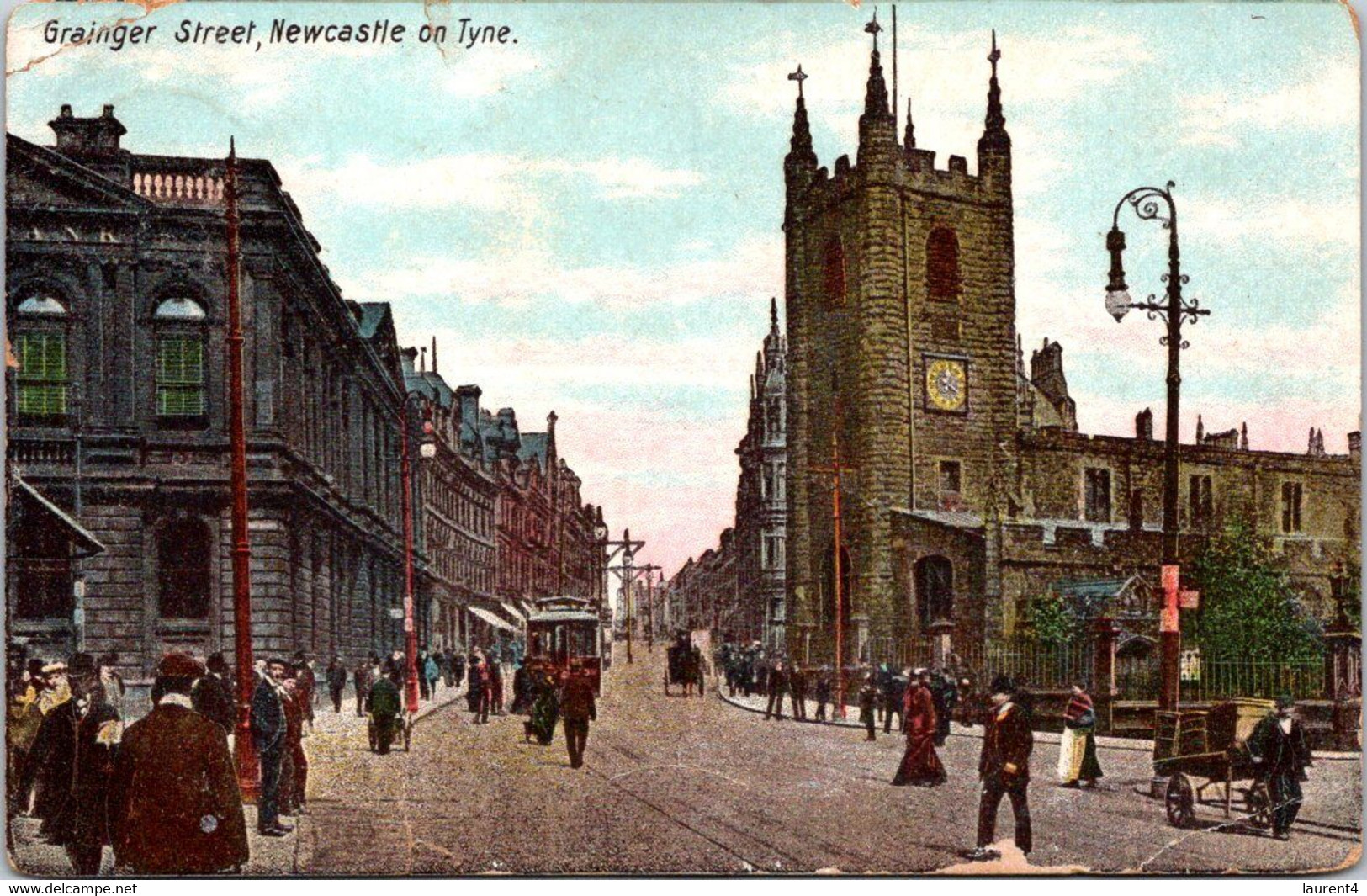 (4 H 13) Very Old Postcard (posted 1905) - UK - Newcastle Upon Tyne - Newcastle-upon-Tyne