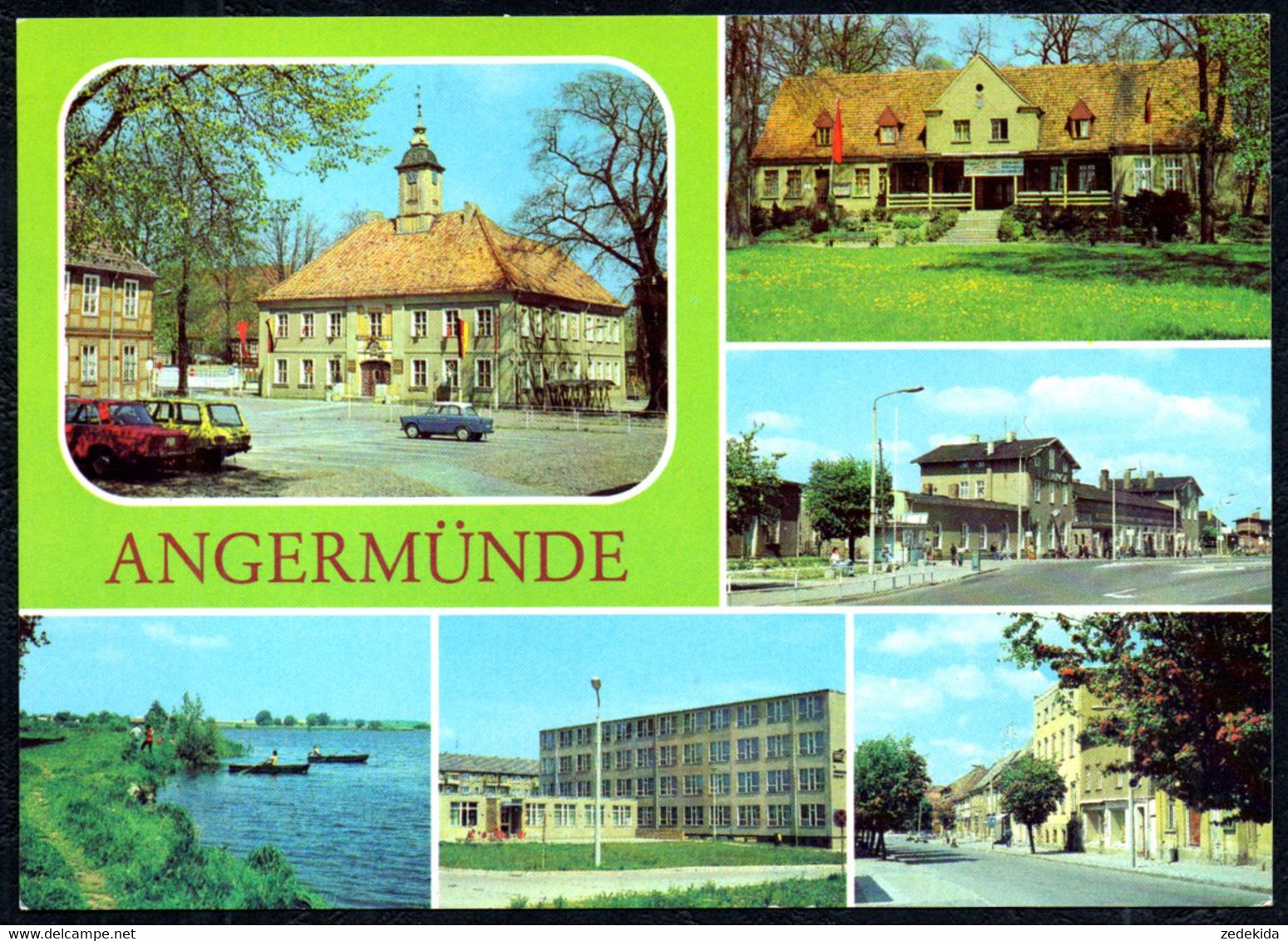 F7344 - Angermünde - Bahnhof HO Gaststätte Am Mündesee VEB Landbaukombinat Frankfurt - Bild Und Heimat Reichenbach - Angermünde