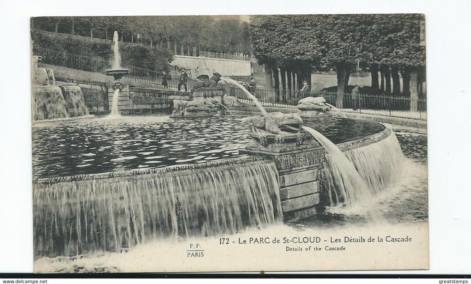 Postcard France Paris Le Parc De St. Cloud Unused - Parks, Gardens