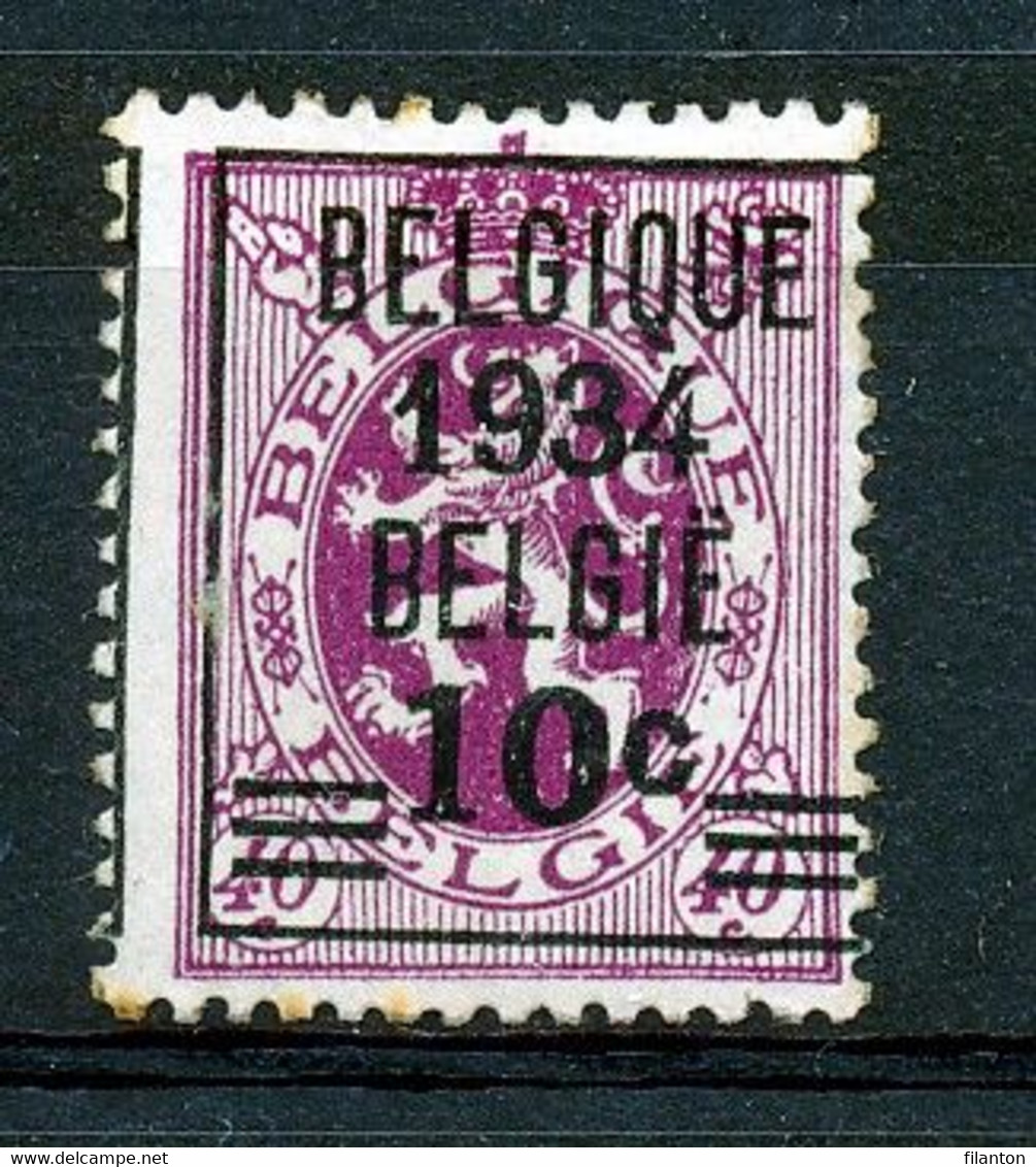 BELGIE - OBP Nr 376 - Heraldieke Leeuw Met Opdruk - MH* - Cote 17,00 € - Tipo 1929-37 (Leone Araldico)