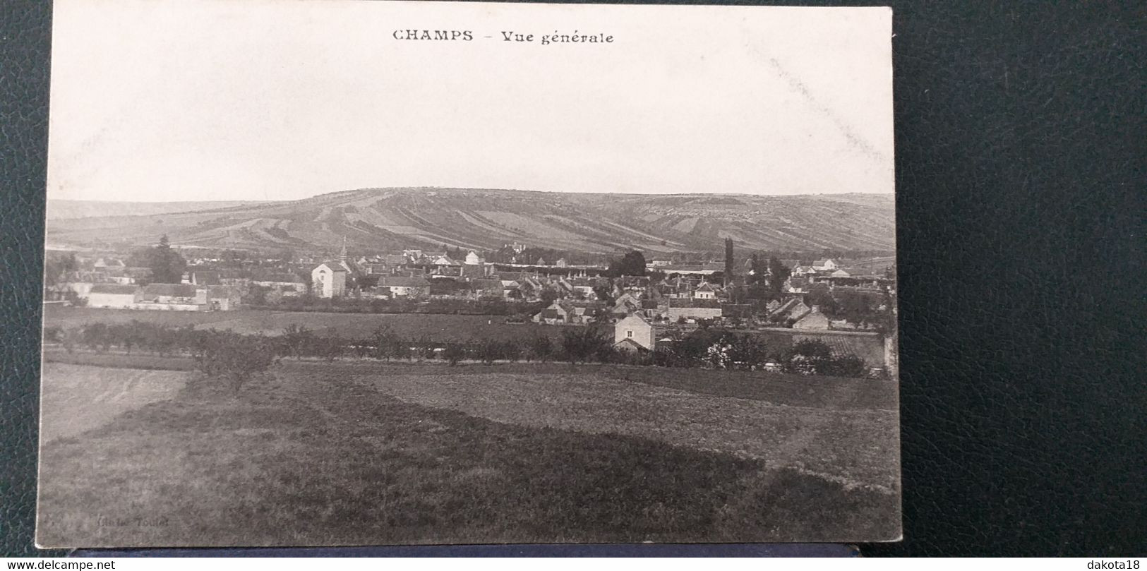 89 , Champs , Vue Générale En 1915 - Champs Sur Yonne