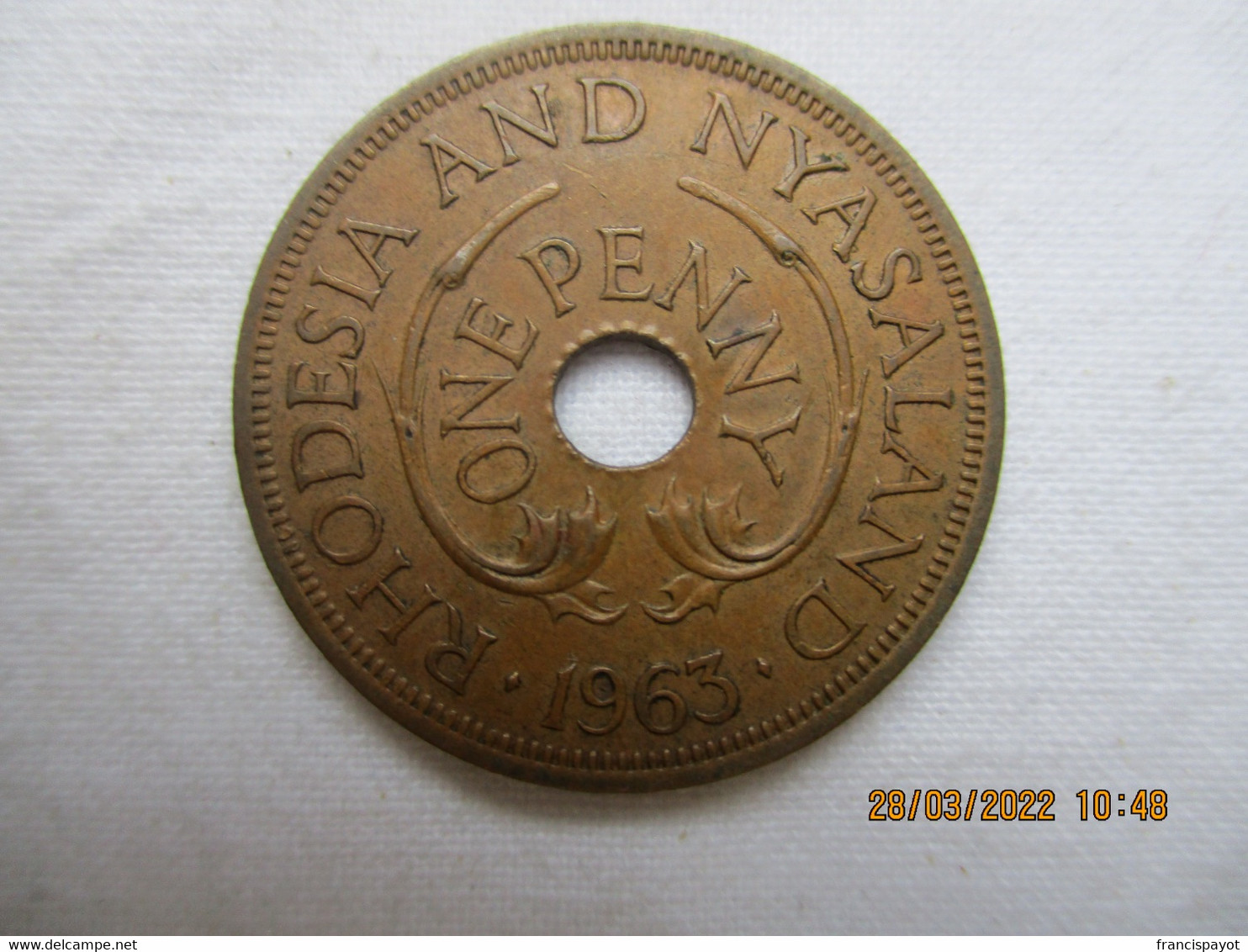 Rhodesia- Nyasaland: One Penny 1963 - Rhodesië