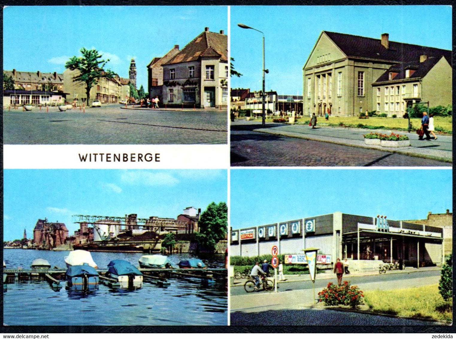 F7391 - TOP Wittenberge Kulturhaus Hafen HO Kaufhaus - Bild Und Heimat Reichenbach - Wittenberge