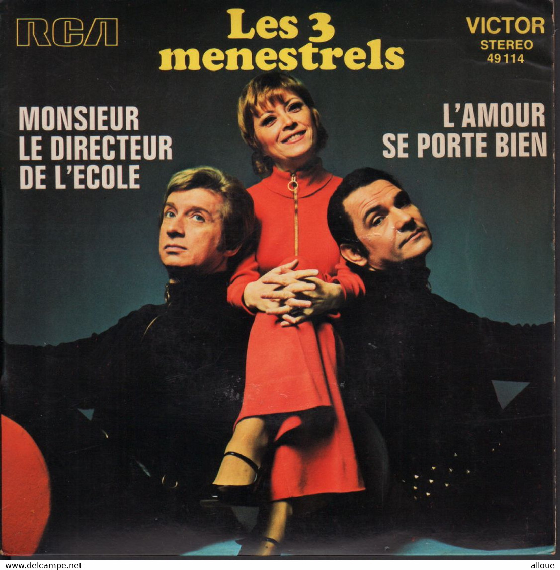 LES 3 MENESTRELS  - FR SG - MONSIEUR LE DIRECTEUR D'ECOLE + L'AMOUR CE PORTE BIEN - Wereldmuziek