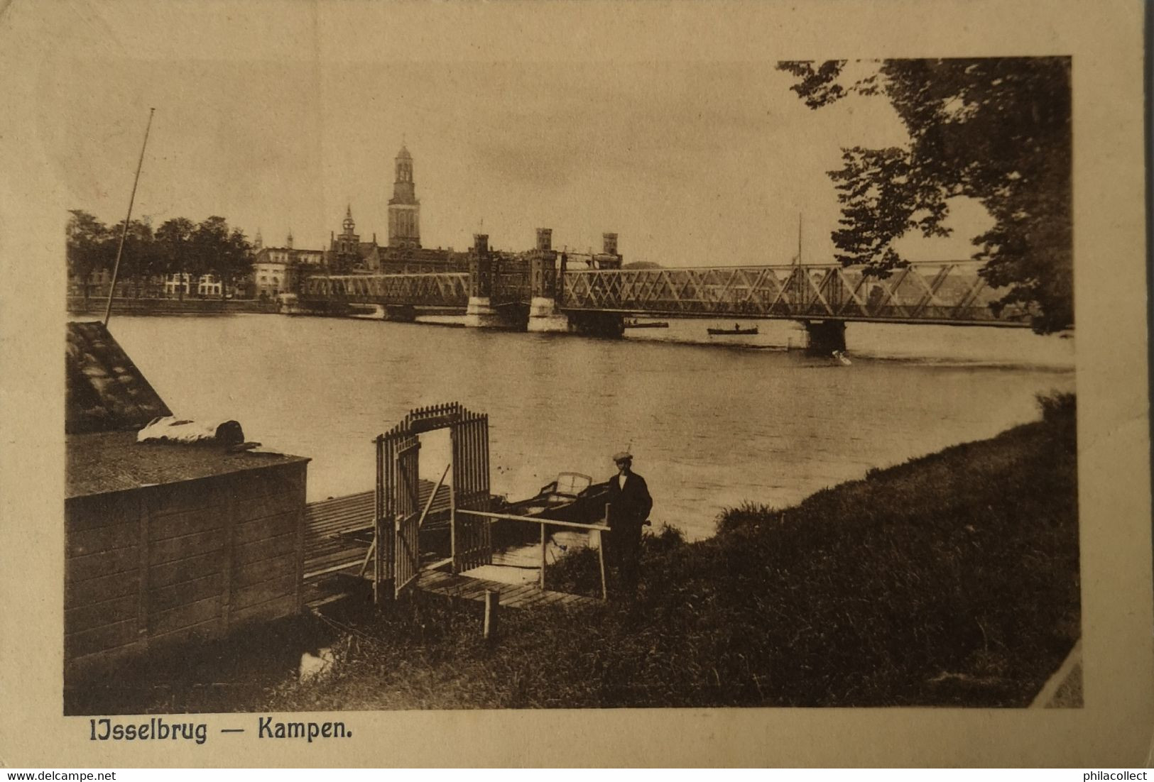 Kampen (Ov.) IJsselbrug (ander Zicht) 1926 - Kampen