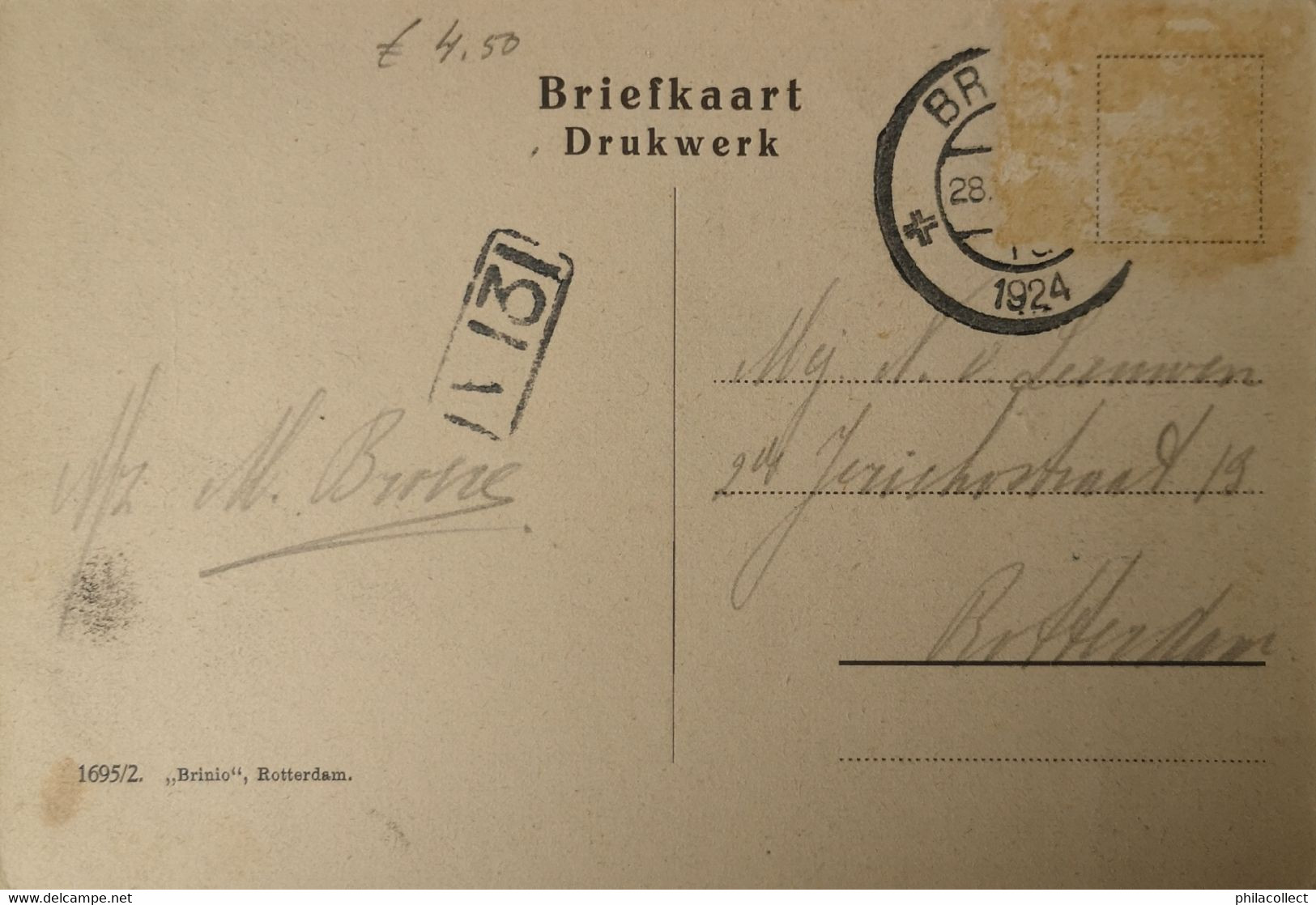 Breda (N - Br.) Haven Met Postkantoor 1924 - Breda