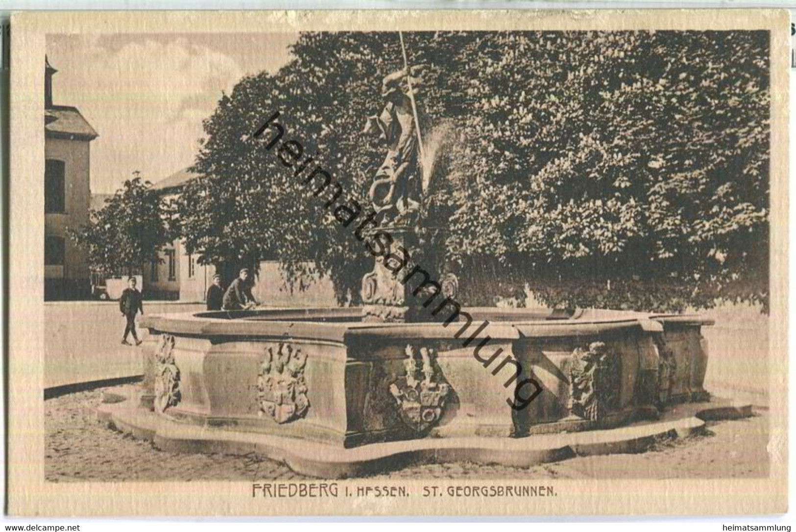 Friedberg - St. Georgsbrunnen - Verlag Louis Glaser Leipzig - Friedberg