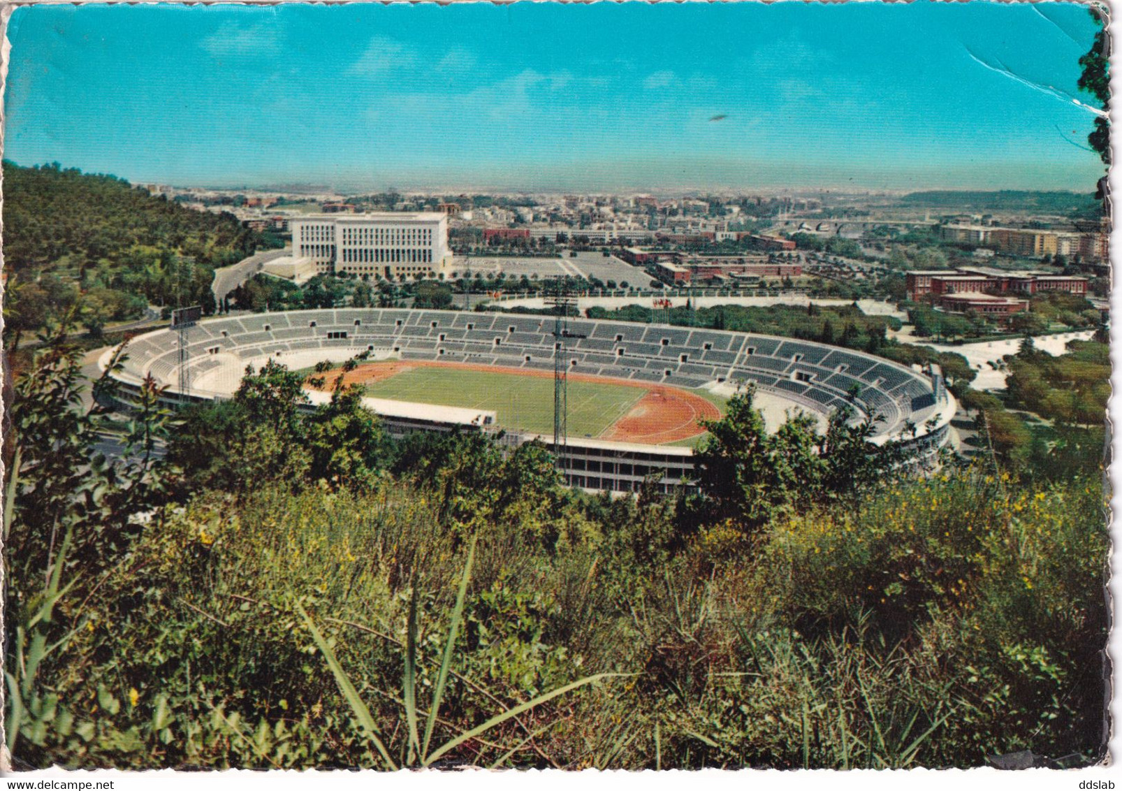 Roma - Stadio Olimpico - Viaggiata 1969 - Stadien & Sportanlagen